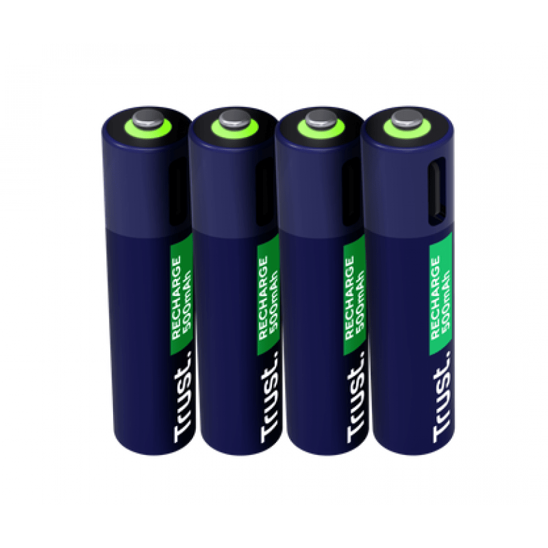 PILAS AAA RECARGABLES USB-C TRUST X4 PILAS AAA RECARGABLES USB-C TRUST X4