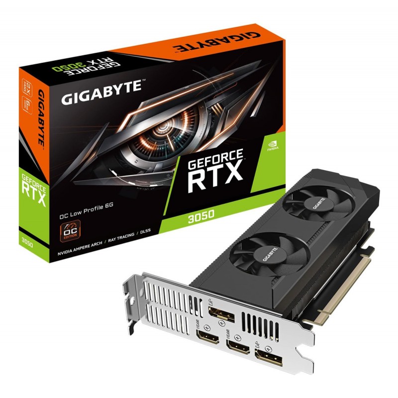 PLACA DE VIDEO GIGABYTE RTX 3050 OC LOW PROFILE 6GB PLACA DE VIDEO GIGABYTE RTX 3050 OC LOW PROFILE 6GB