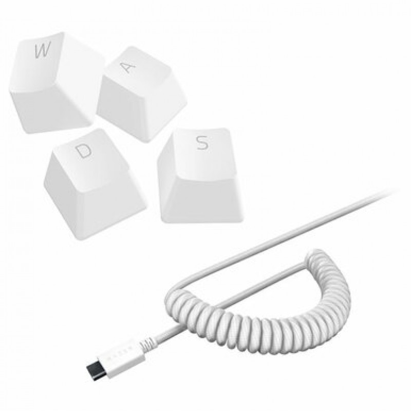 RAZER KEYCAP SET CON CABLE MERCURY WHITE RAZER KEYCAP SET CON CABLE MERCURY WHITE