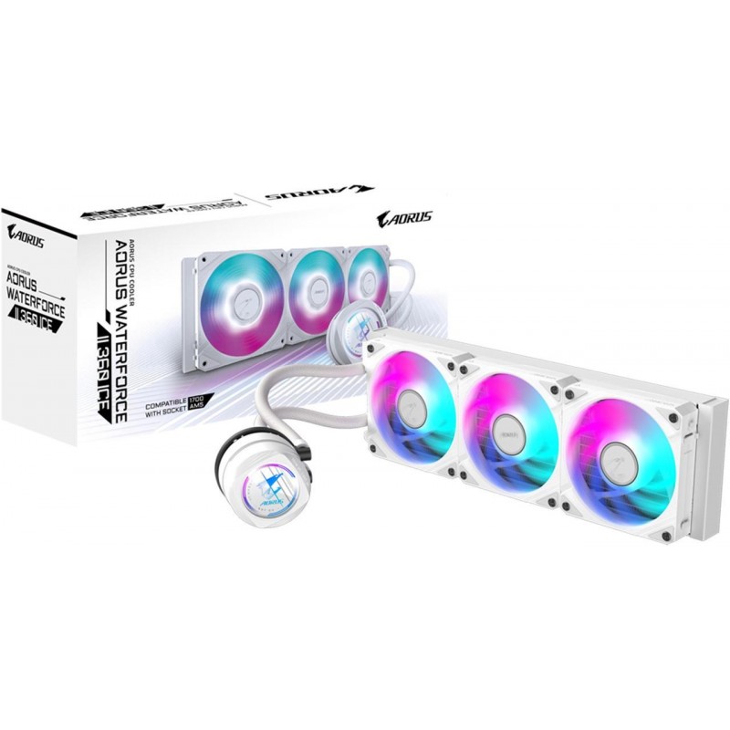 WATER COOLER GIGABYTE AORUS WATERFORCE X II 360I ICE (BLANCO) WATER COOLER GIGABYTE AORUS WATERFORCE X II 360I ICE (BLANCO)