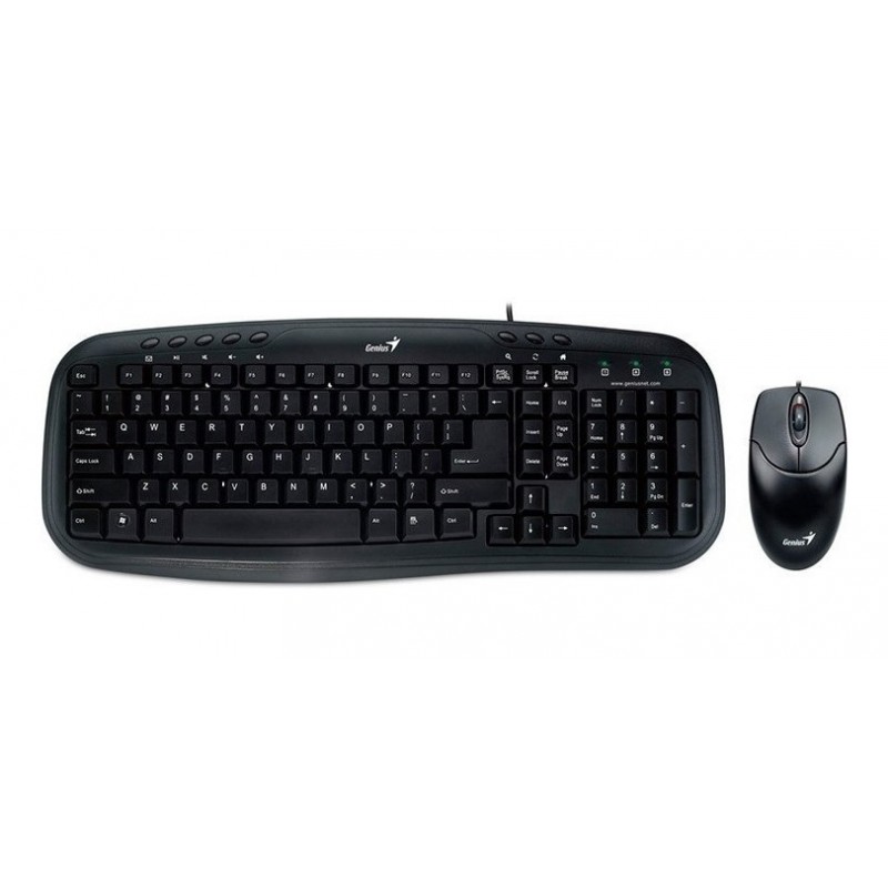 TECLADO + MOUSE COMBO USB GENIUS KM-200 SMART BLACK TECLADO + MOUSE COMBO USB GENIUS KM-200 SMART BLACK