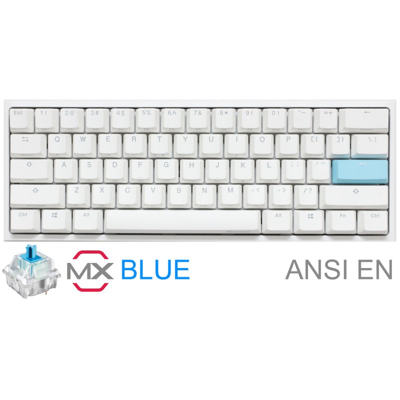 TECLADO GAMER DUCKY ONE 2 MINI PURE WHITE BLANCO RGB CHERRY BLUE RGB DOUBLE SHOT PBT MECANICO TECLADO GAMER DUCKY ONE 2 MINI PURE WHITE BLANCO RGB CHERRY BLUE RGB DOUBLE SHOT PBT MECANICO