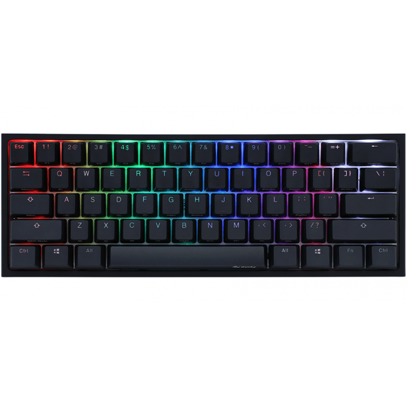 TECLADO GAMER DUCKY ONE 2 MINI RGB KAILH BOX RED SWICHT DOUBLE-SHOT PBT MECANICO TECLADO GAMER DUCKY ONE 2 MINI RGB KAILH BOX RED SWICHT DOUBLE-SHOT PBT MECANICO