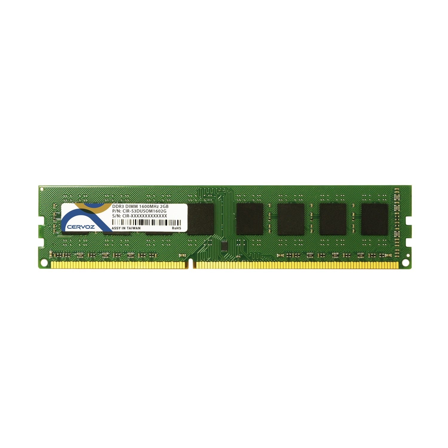2GB Industrial DDR3 DIMM 1600MHz