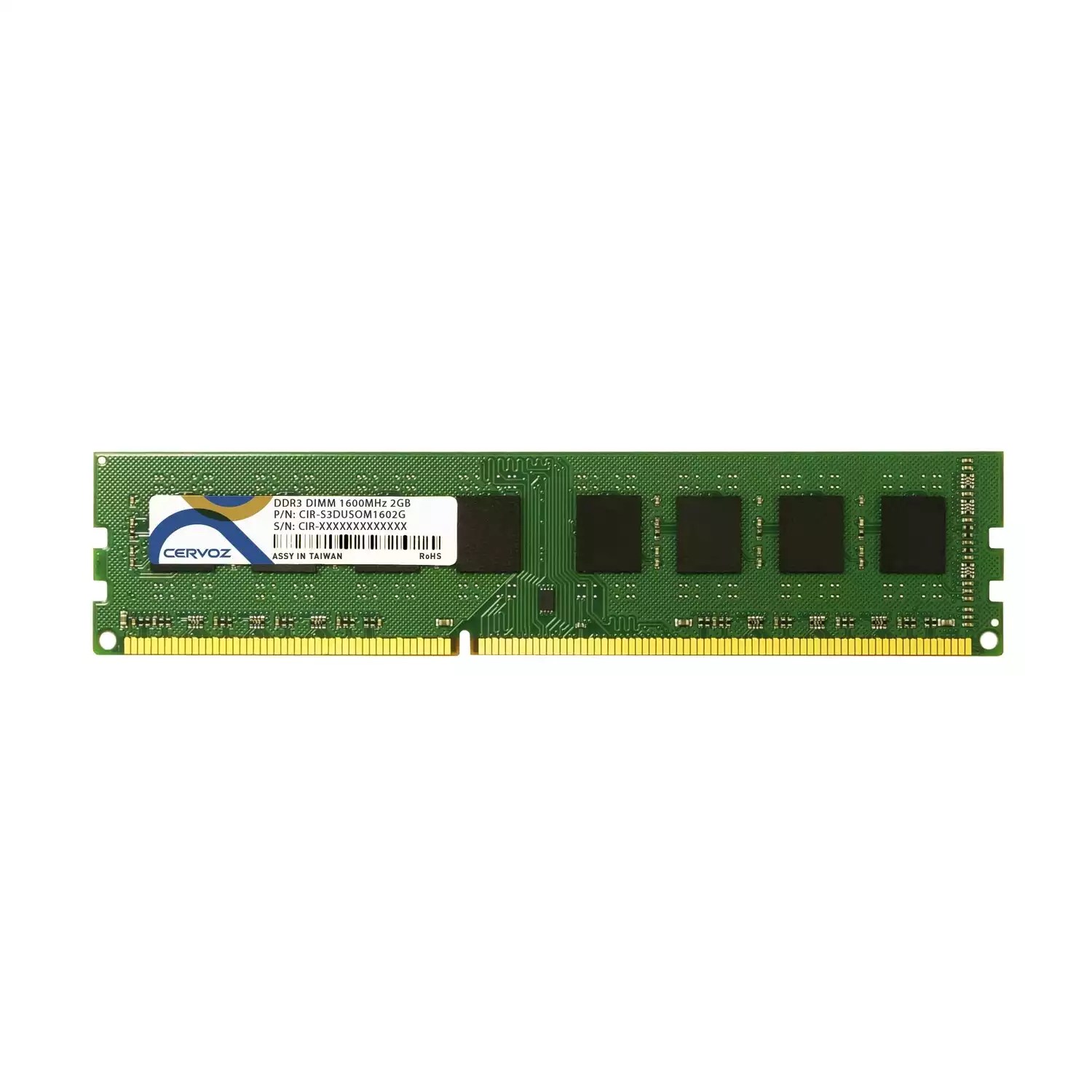 2GB Industrial DDR3 DIMM 1600MHz