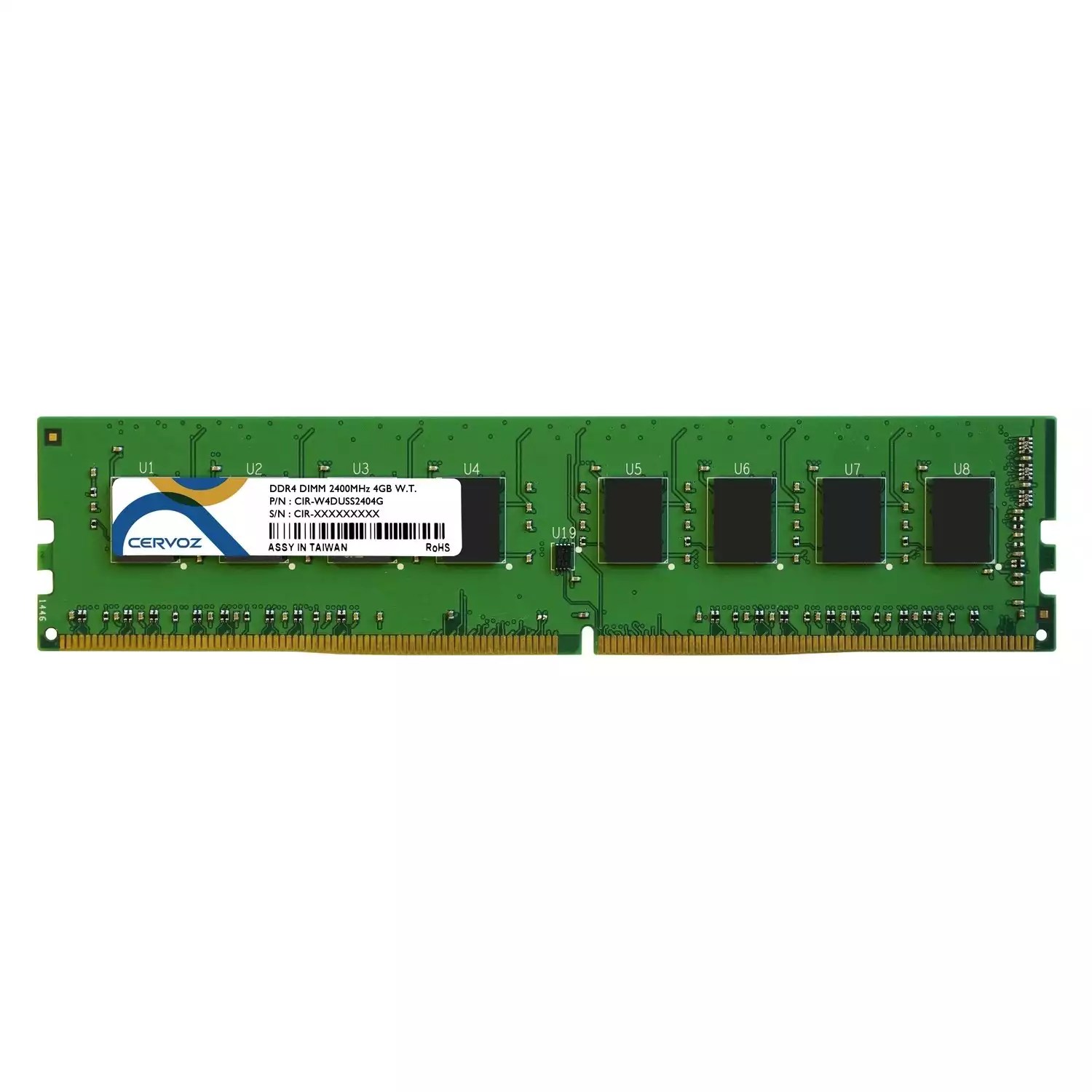 4GB Industrial DDR4 DIMM 2400MHz