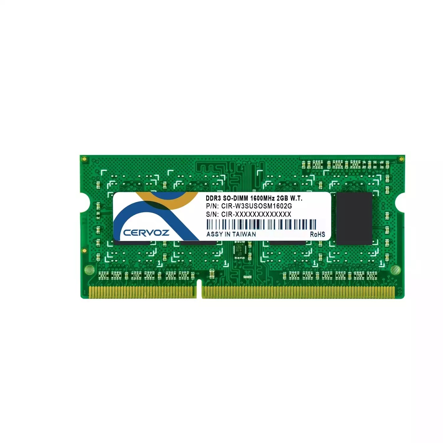2GB Industrial DDR3 SO-DIMM 1600MHz