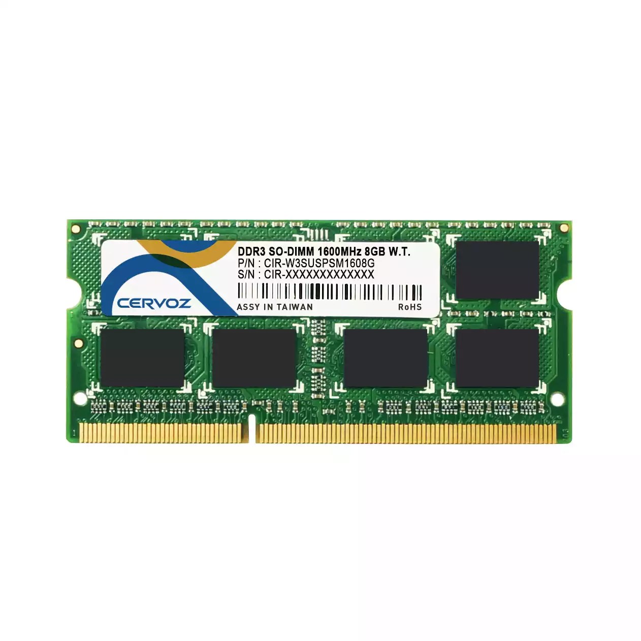 8GB Industrial DDR3 SO-DIMM 1600MHz