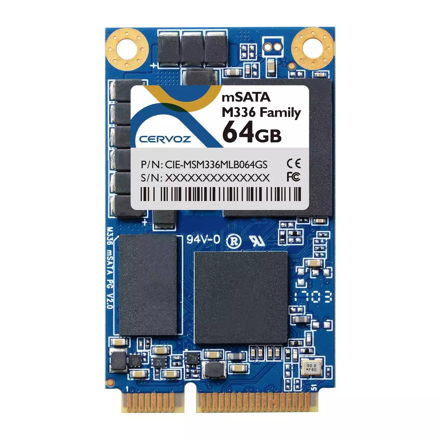 64GB Industrial mSATA SSD Module M336