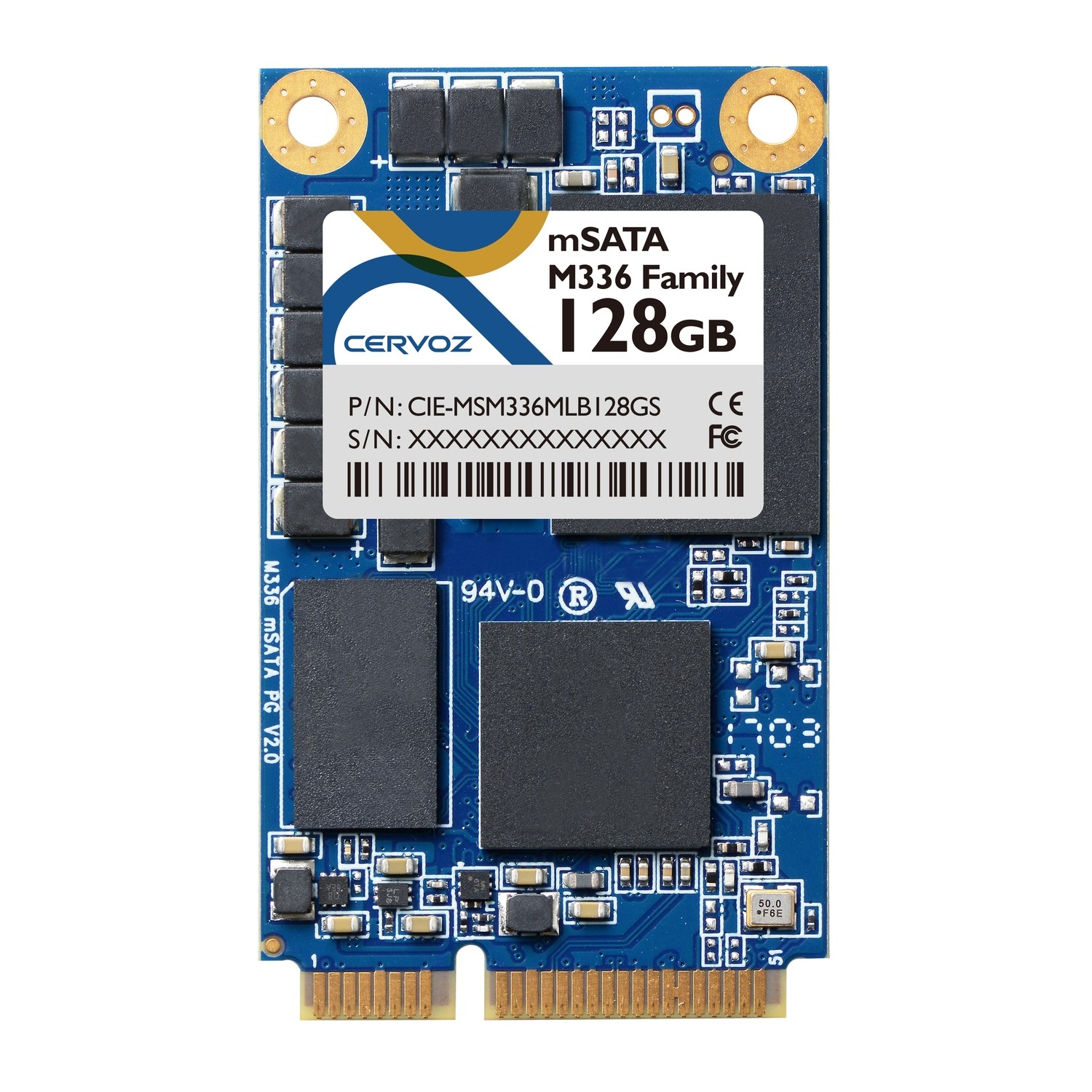128GB Industrial mSATA SSD Module M336