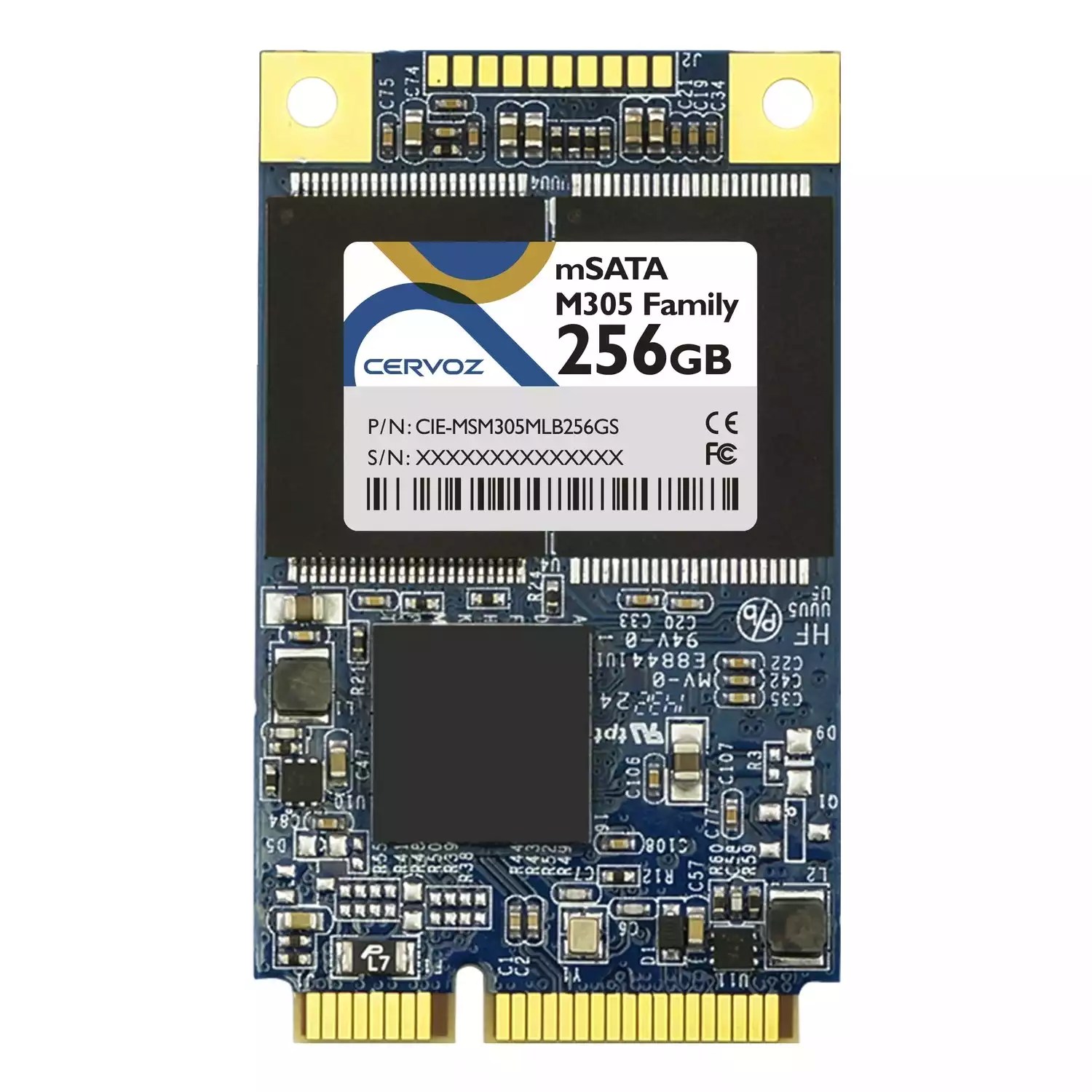 256GB Industrial mSATA SSD Module M305