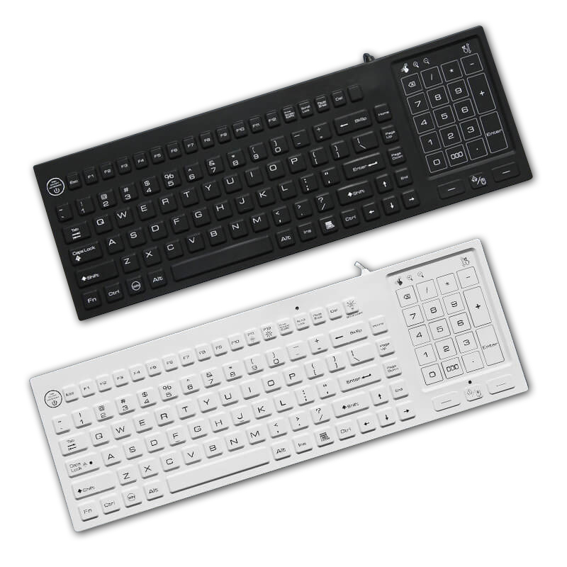 SK318BL - silikonová klávesnice s touchpadem, CZ