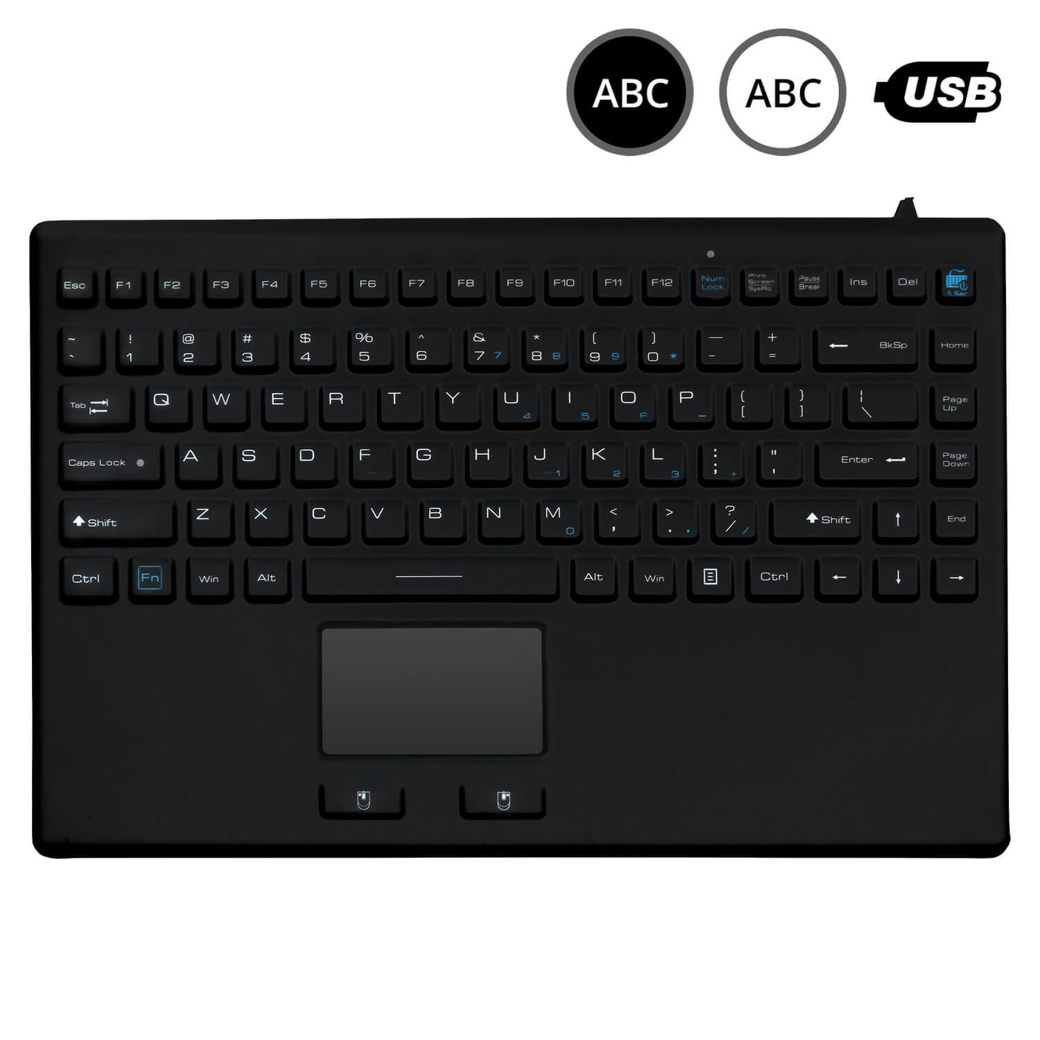 SK302 - silikonová klávesnice s touchpadem