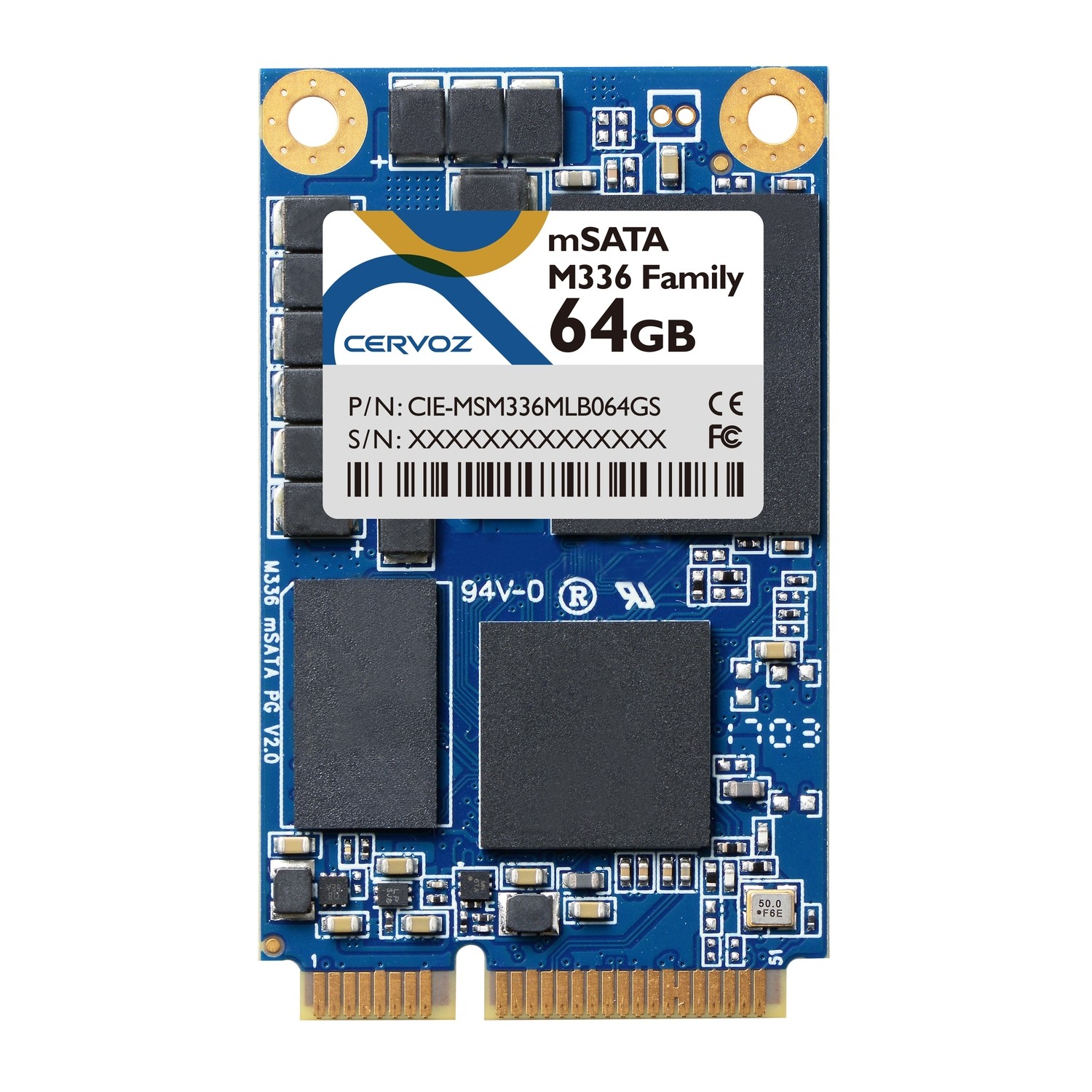 64GB Industrial mSATA SSD Module M336