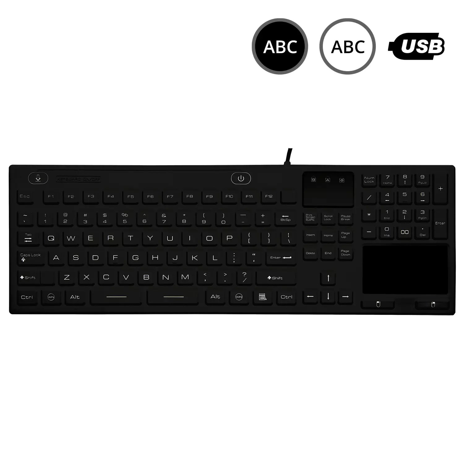 SK314 - silikonová klávesnice s touchpadem, CZ