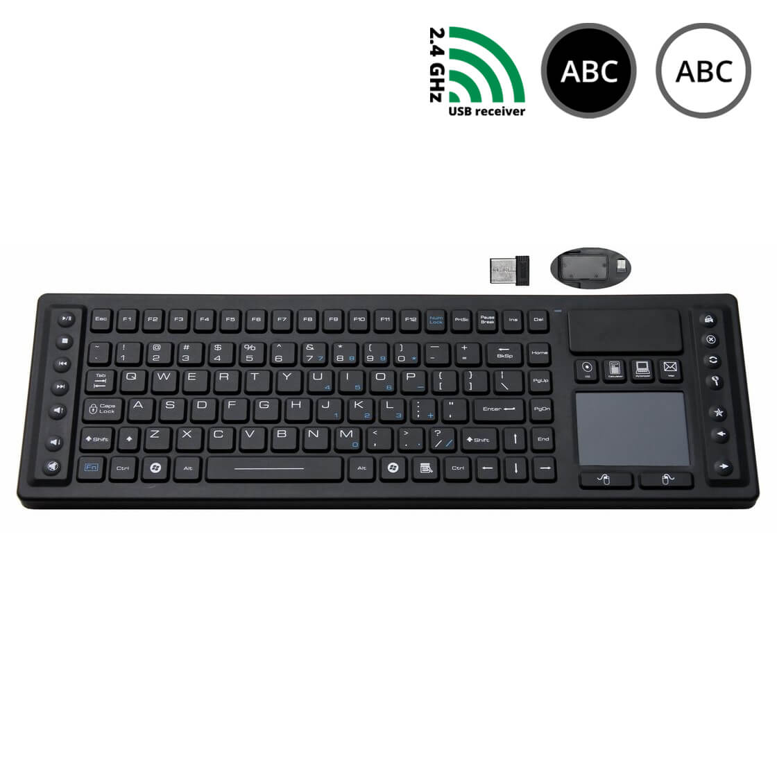 SK310-WL - silikonová bezdrátová klávesnice