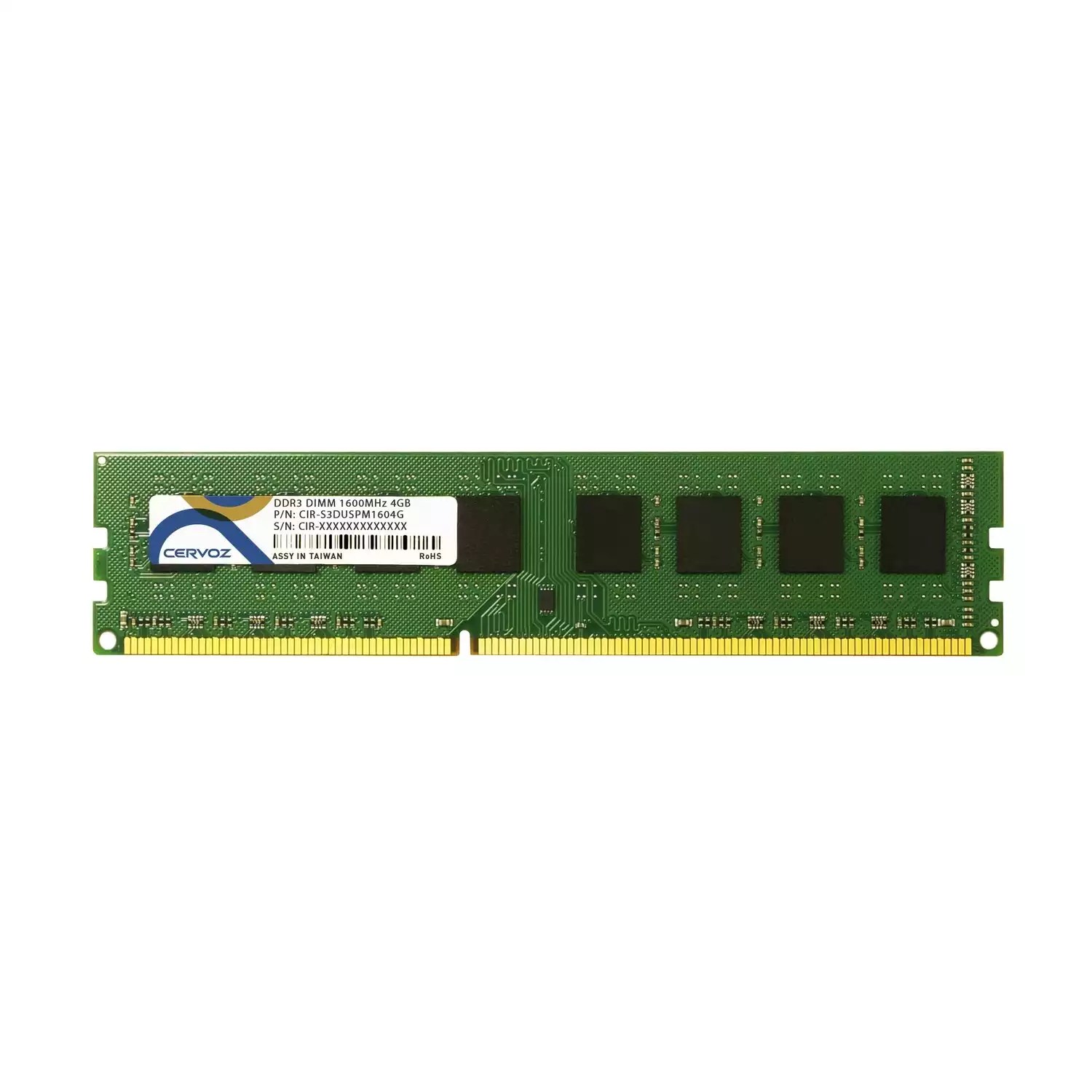 4GB Industrial DDR3 DIMM 1600MHz