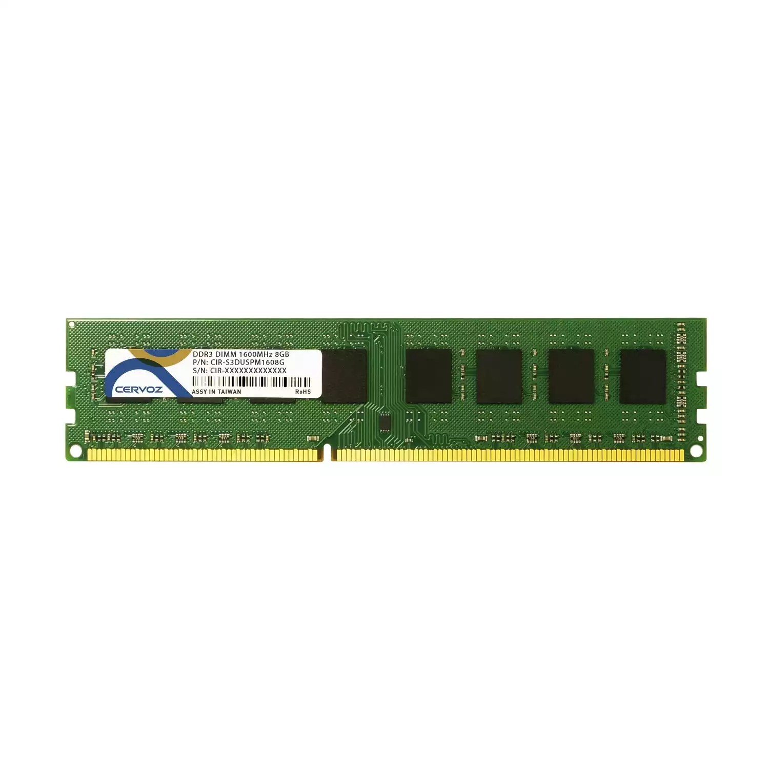 8GB Industrial DDR3 DIMM 1600MHz