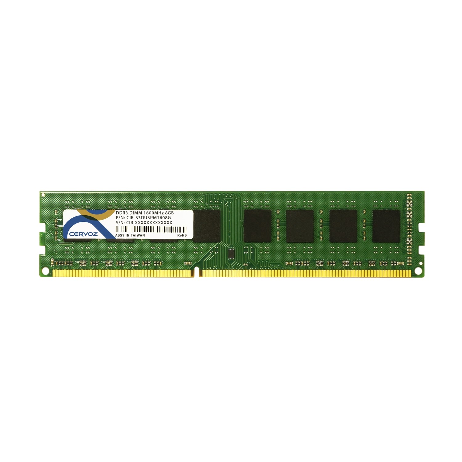 8GB Industrial DDR3 DIMM 1600MHz