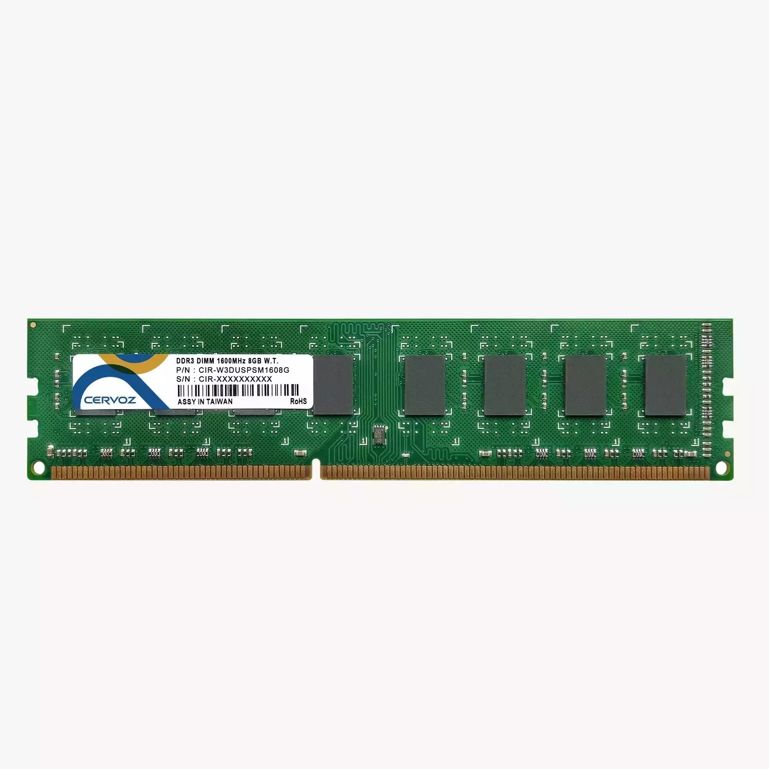 8GB Industrial DDR3 DIMM 1600MHz