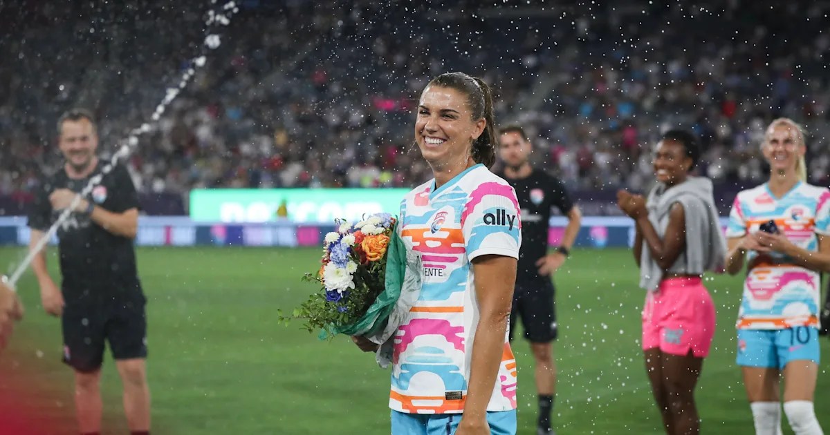Alex Morgan’s heartfelt soccer farewell chapter. Alex Morgan’s heartfelt soccer farewell chapter.