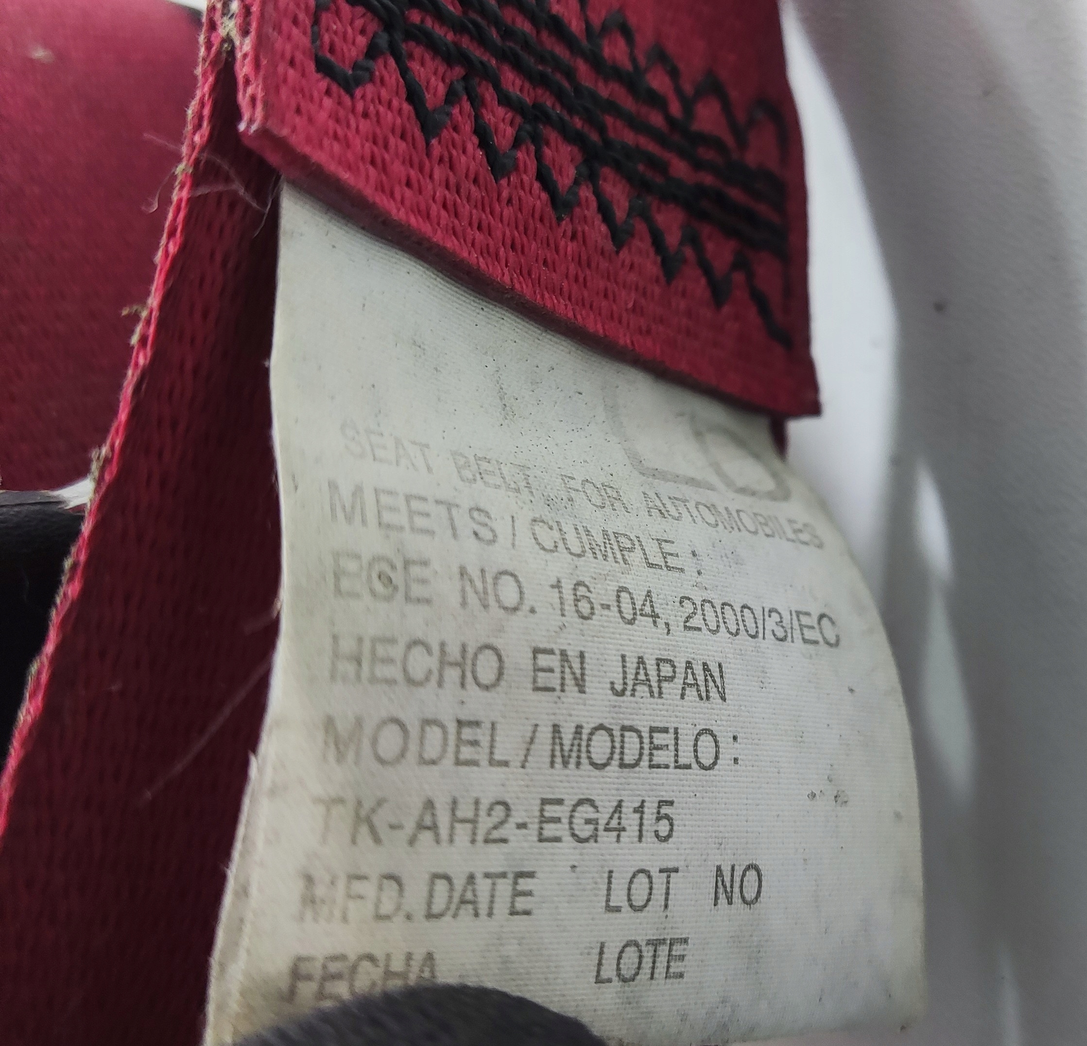 BEZPEČNOSTNÝ PÁS LAVY NISSAN CABSTAR RENAULT MAXITY TK-AH2-EG415 06-14