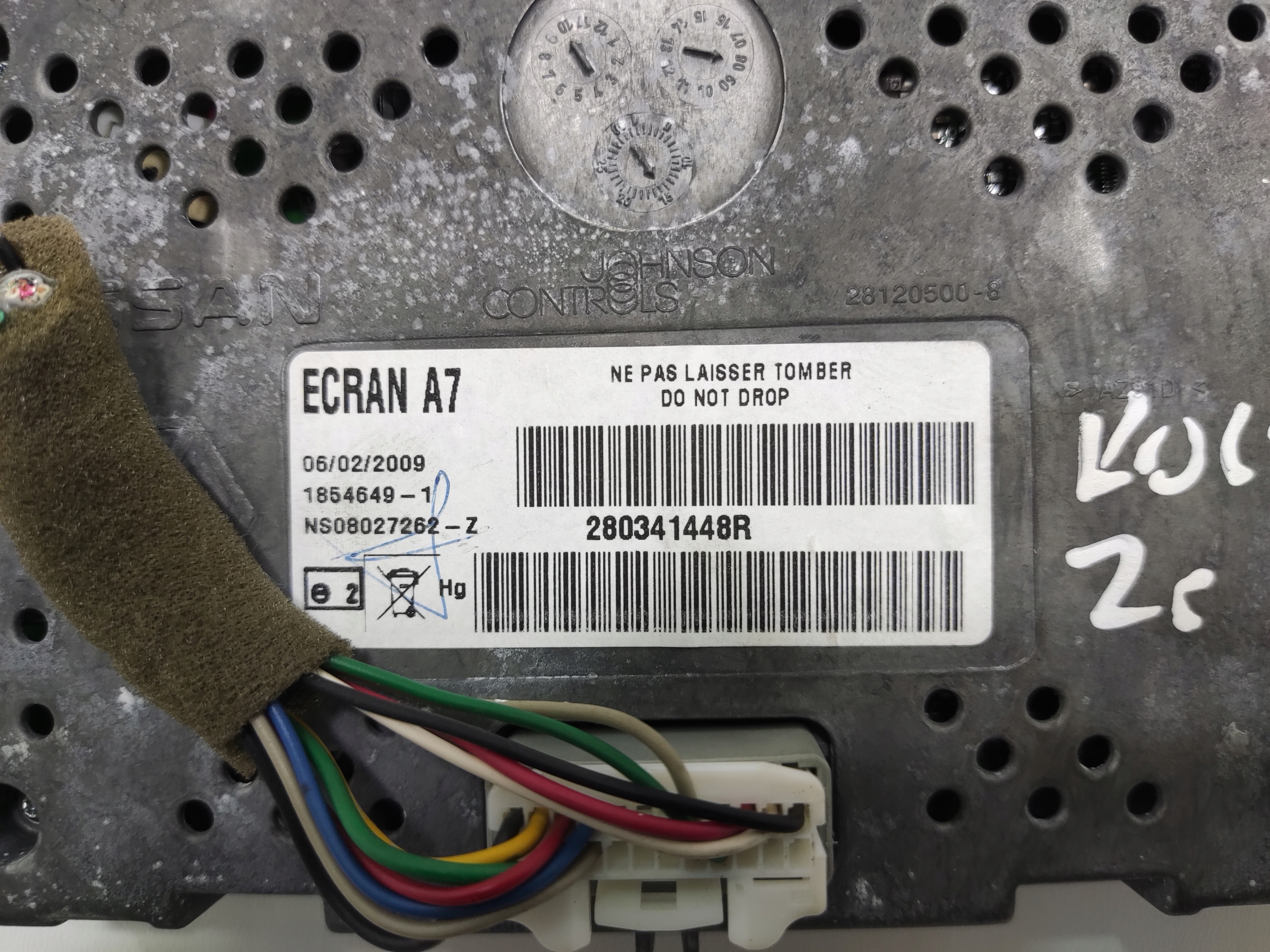 DISPLEJ MONITOR NAVIGACIE RENAULT KOLEOS I 280341448R 2008-2015
