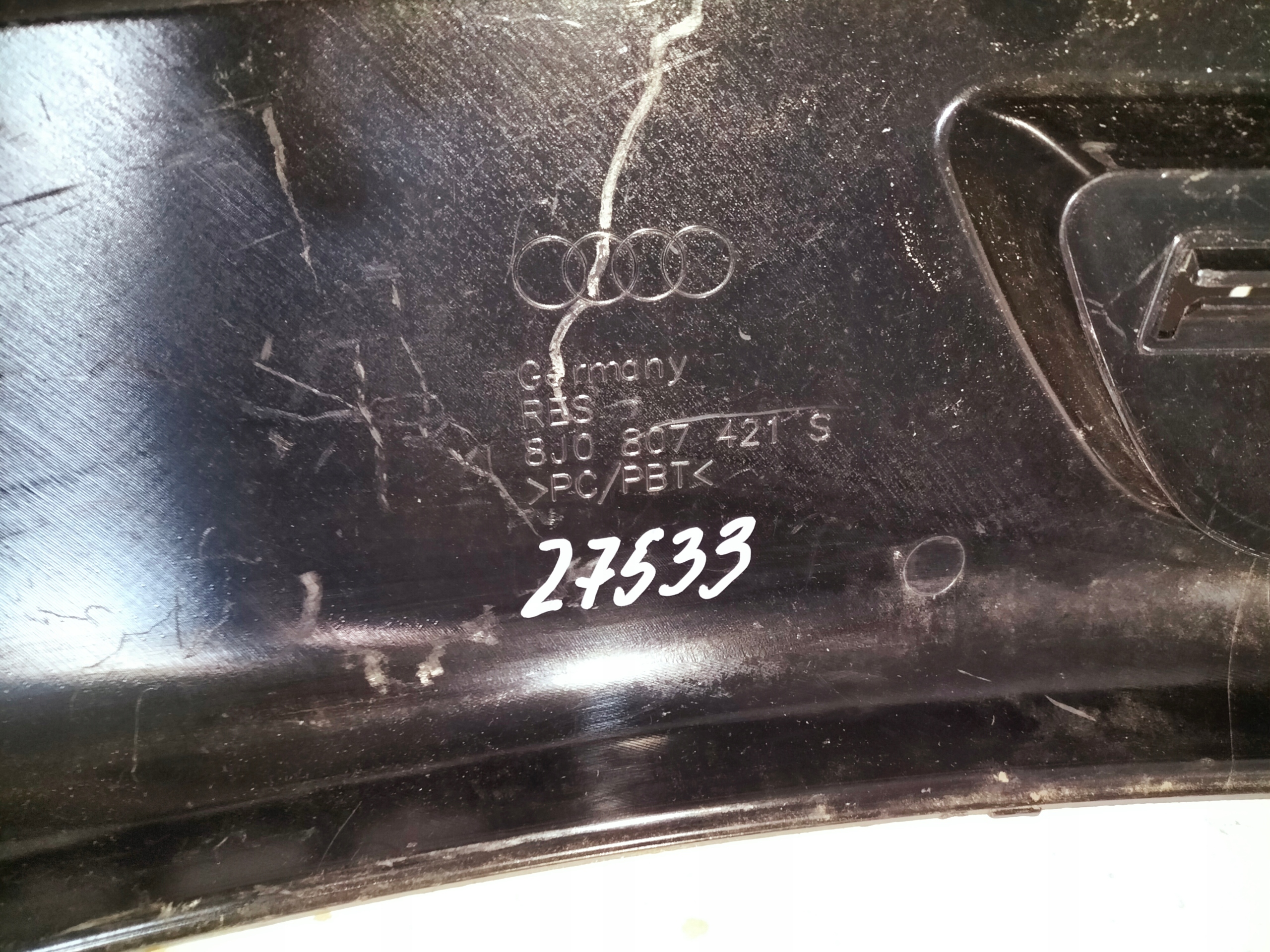 ZADNY SPOJLER AUDI TT 8J LIFT 09-14 S-LINE