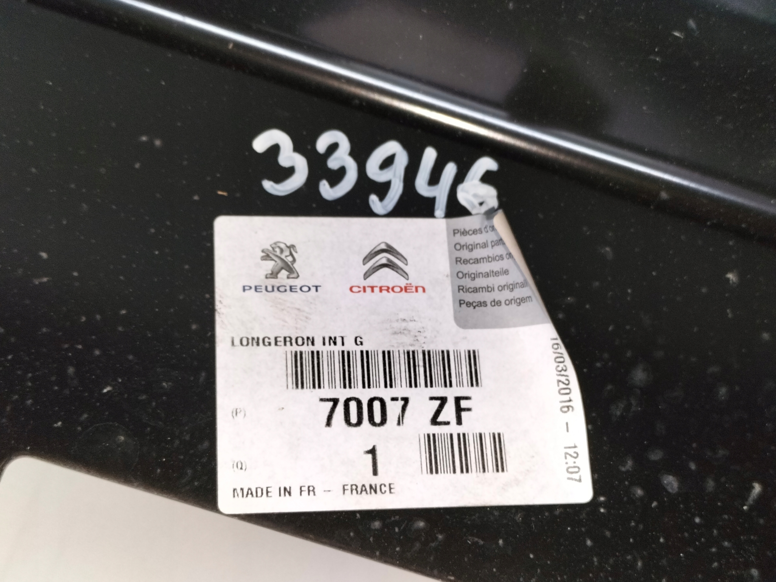 ĽAVÝ PRAH CITROEN BERLINGO PARTNER II III 08-18