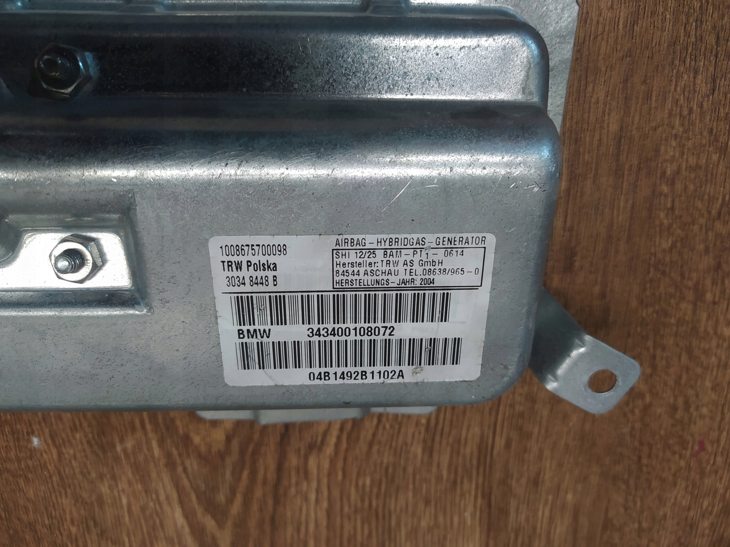 AIRBAG PRAVÝCH DVERÍ BMW E83 X3 343400108072