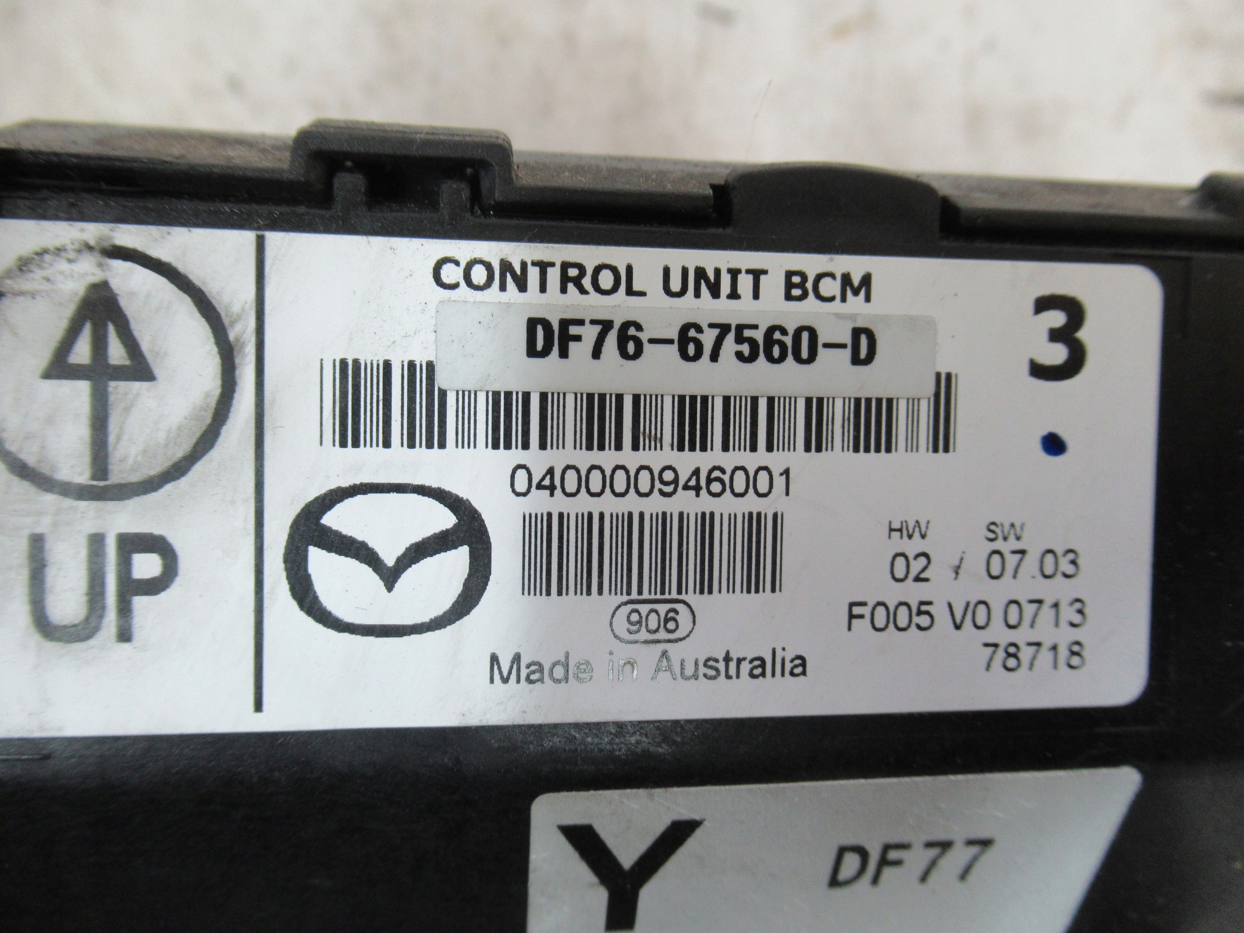 MODUL BCM DF 76-67560-D MAZDA 2 DE 07-