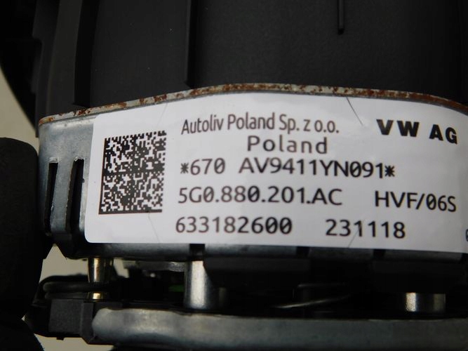 VW GOLF VII LIFT T6 VOLANTOVÝ AIRBAG