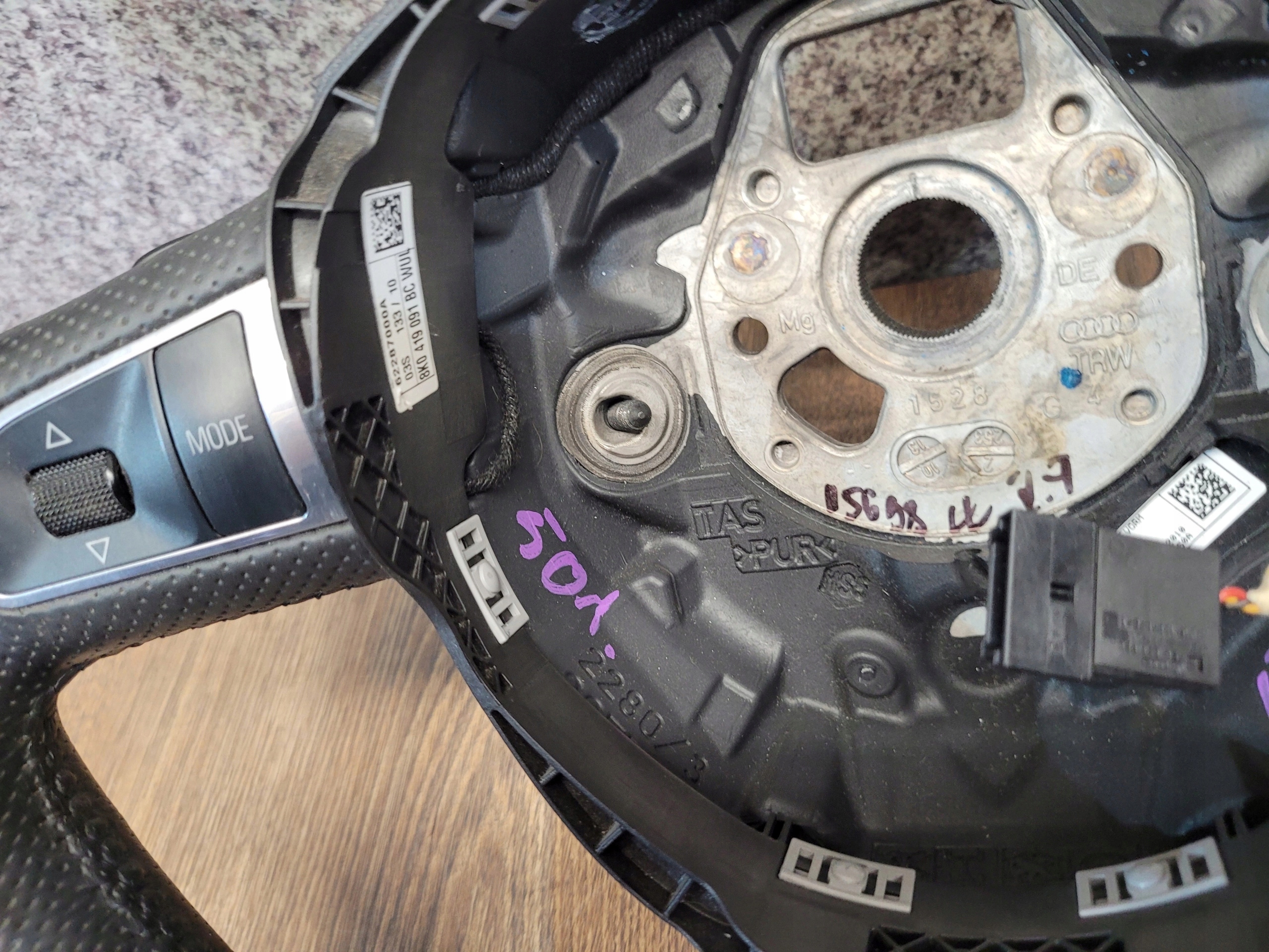 AUDI A4 B8 S-LINE PADLA RADENIA RYCHLOSTI VOLANT MULTIFUNKCIA 8K0419091BC