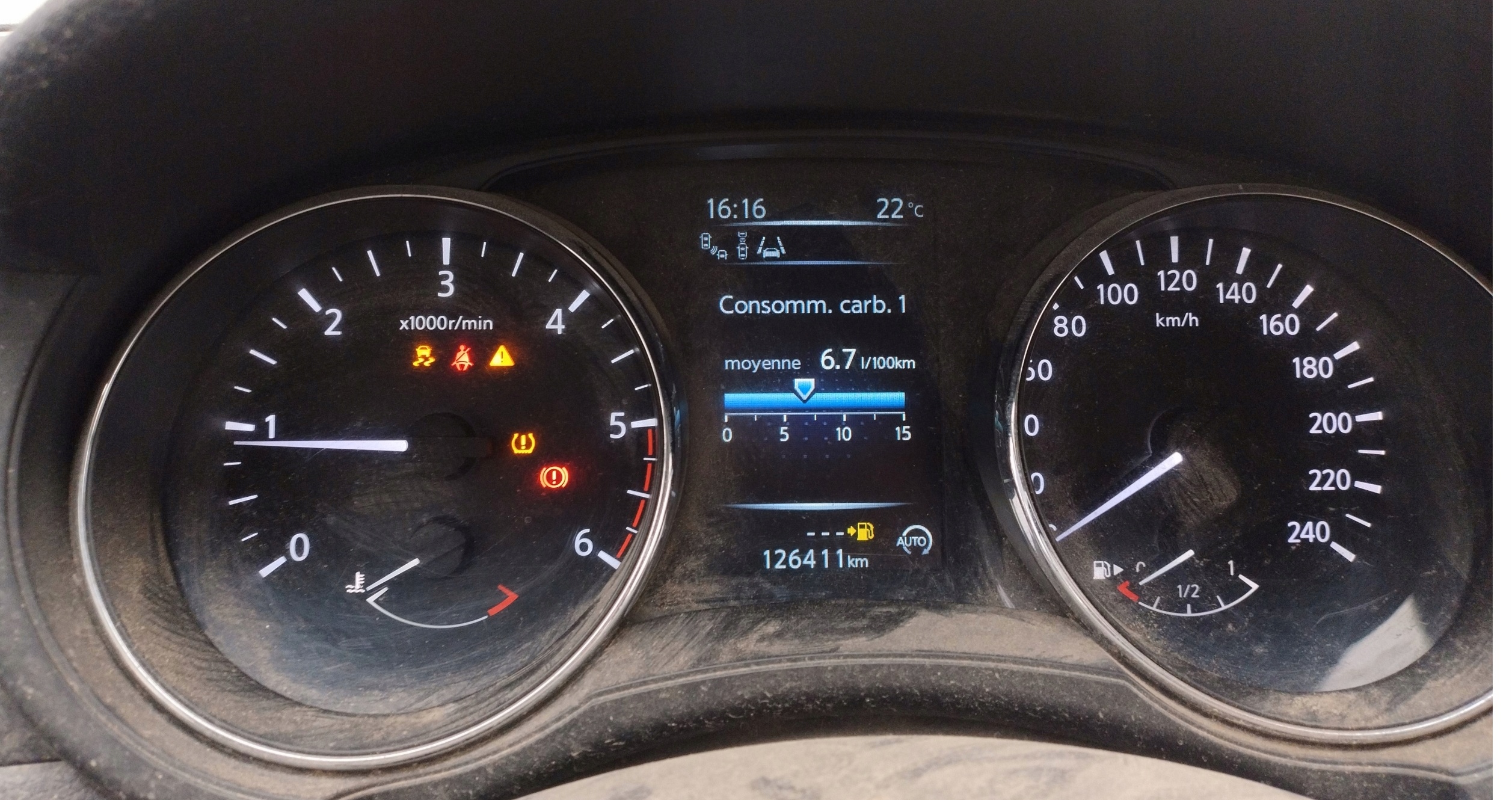 TACHOMETER BUDIKY NISSAN PULSAR C13 1.5 DCI 3ZN0A 3ZN0A/KR9M 2014-2018 EUROPA