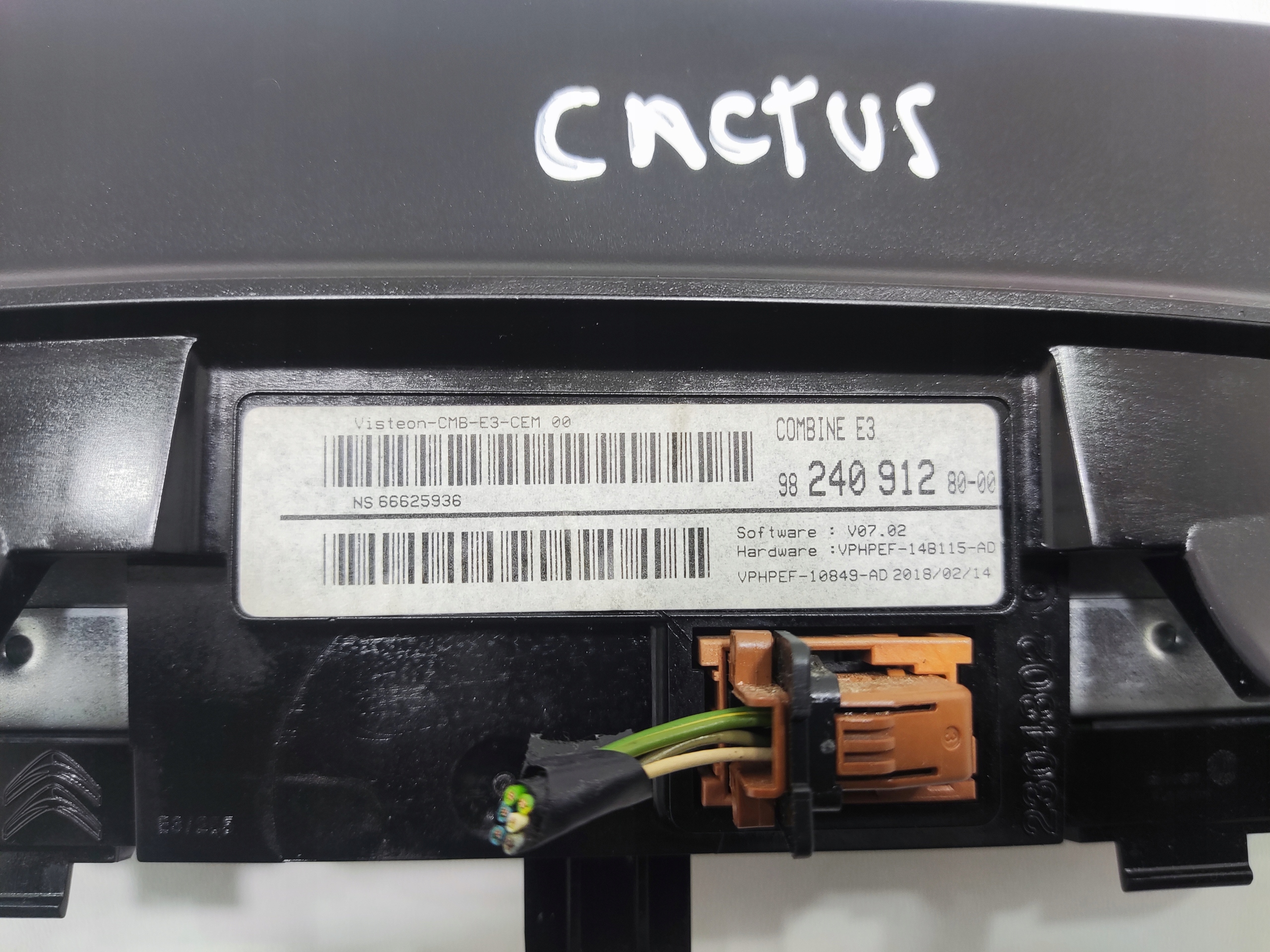 DISPLEJ DISPLEJ PRISTROJOVEJ CITROEN C4 CACTUS 9824091280 2017-2020