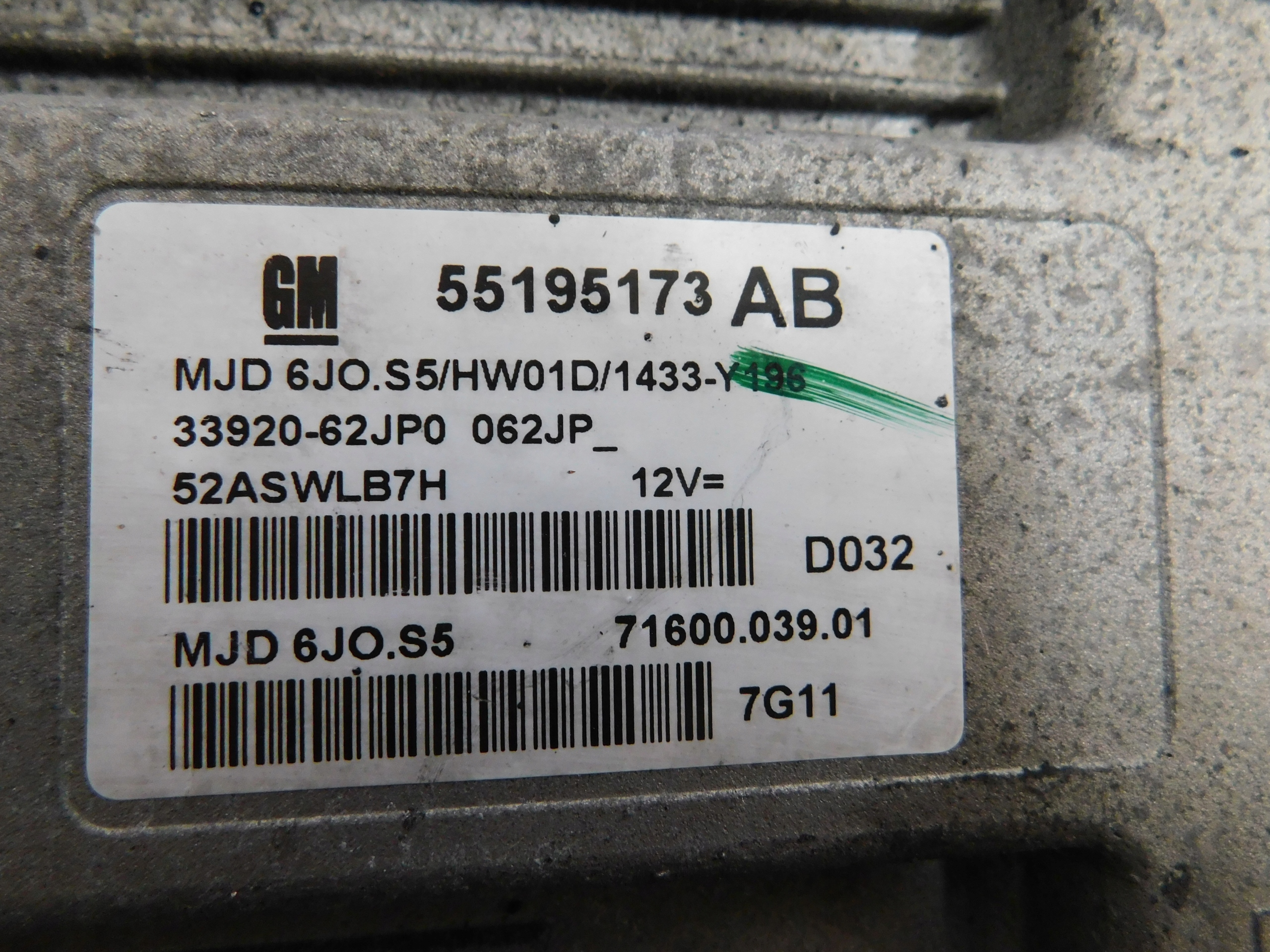 RIADIACA JEDNOTKA MOTORA SWIFT MK6 1.3 DDIS 55195173AB