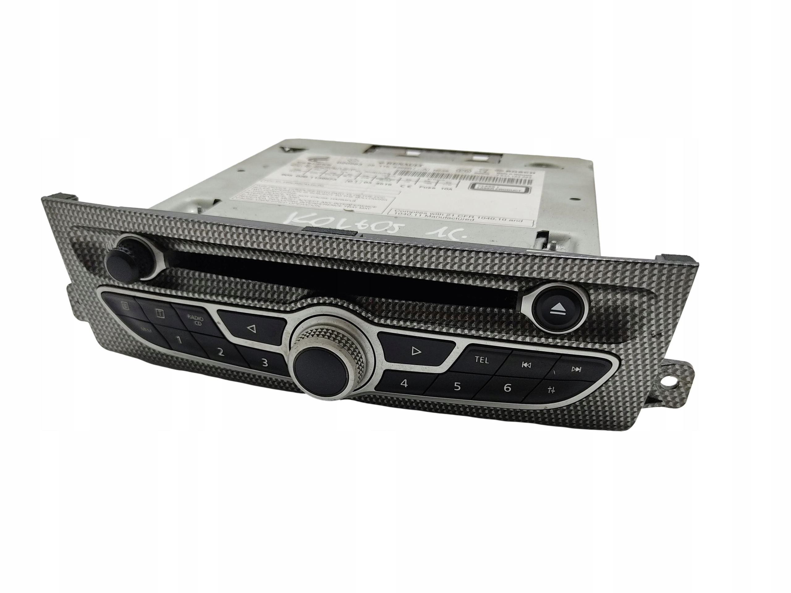 CD RADIO RENAULT KOLEOS I 281154366R 2008-2015 KOD
