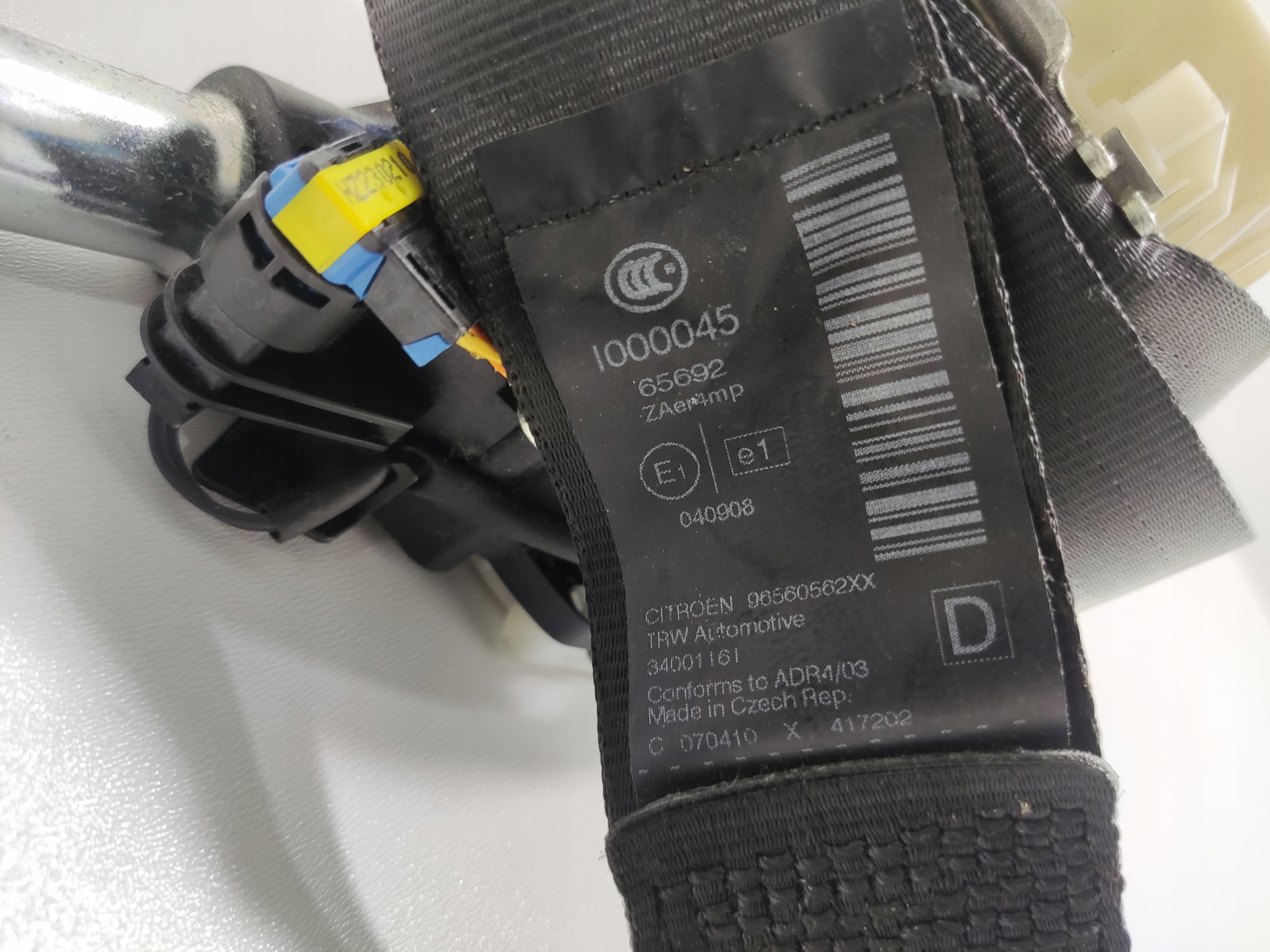 PRAVÝ PREDNÝ BEZPEČNOSTNÝ PÁS CITROEN C5 III X7 96560562XX 08-15