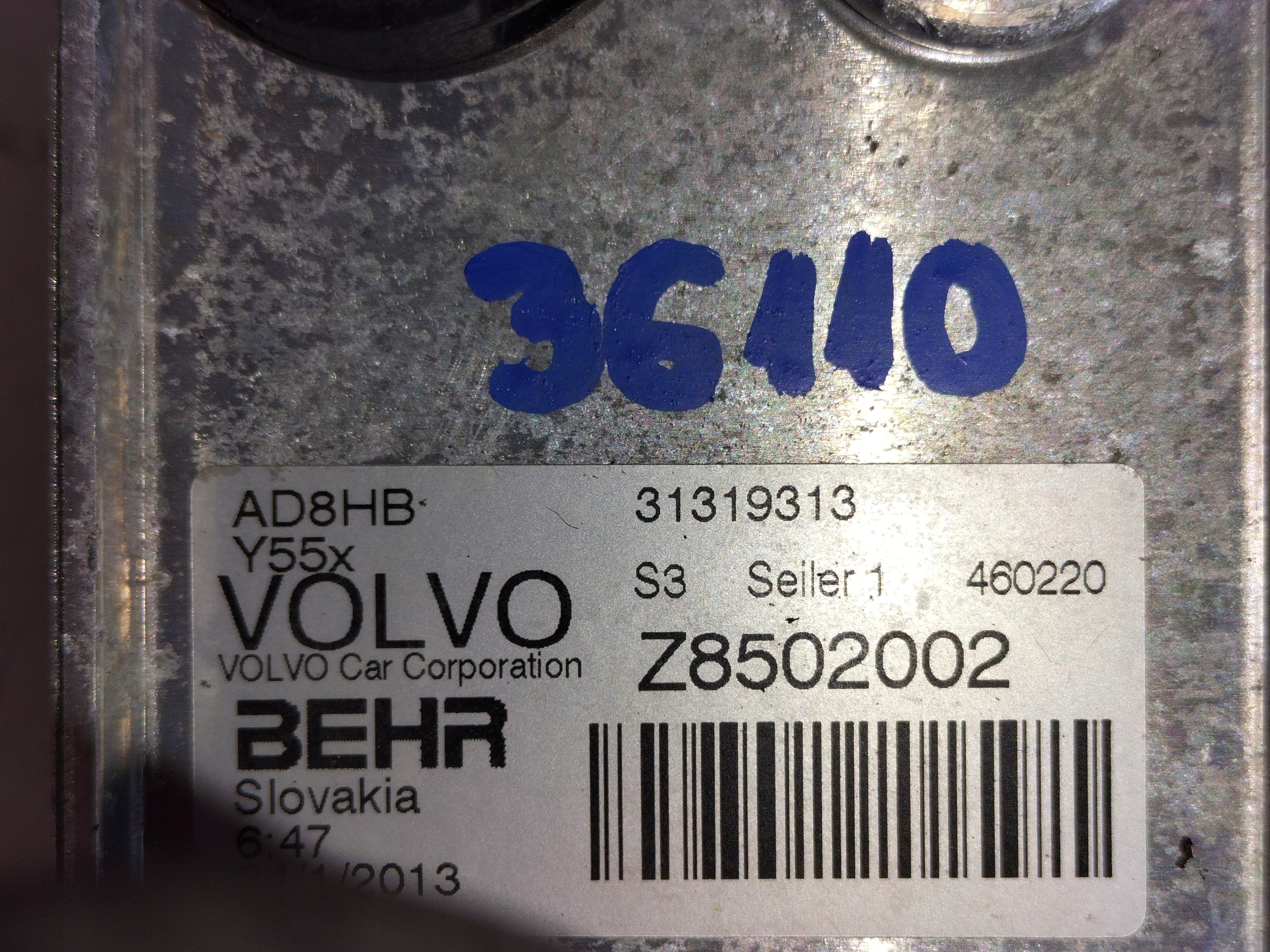 CHLADIC OLEJA VOLVO V40 II 12- 2.0D