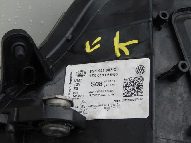 VW GOLF VII R-LINE FULL LED 17- PRAVE PREDNE SVETLO