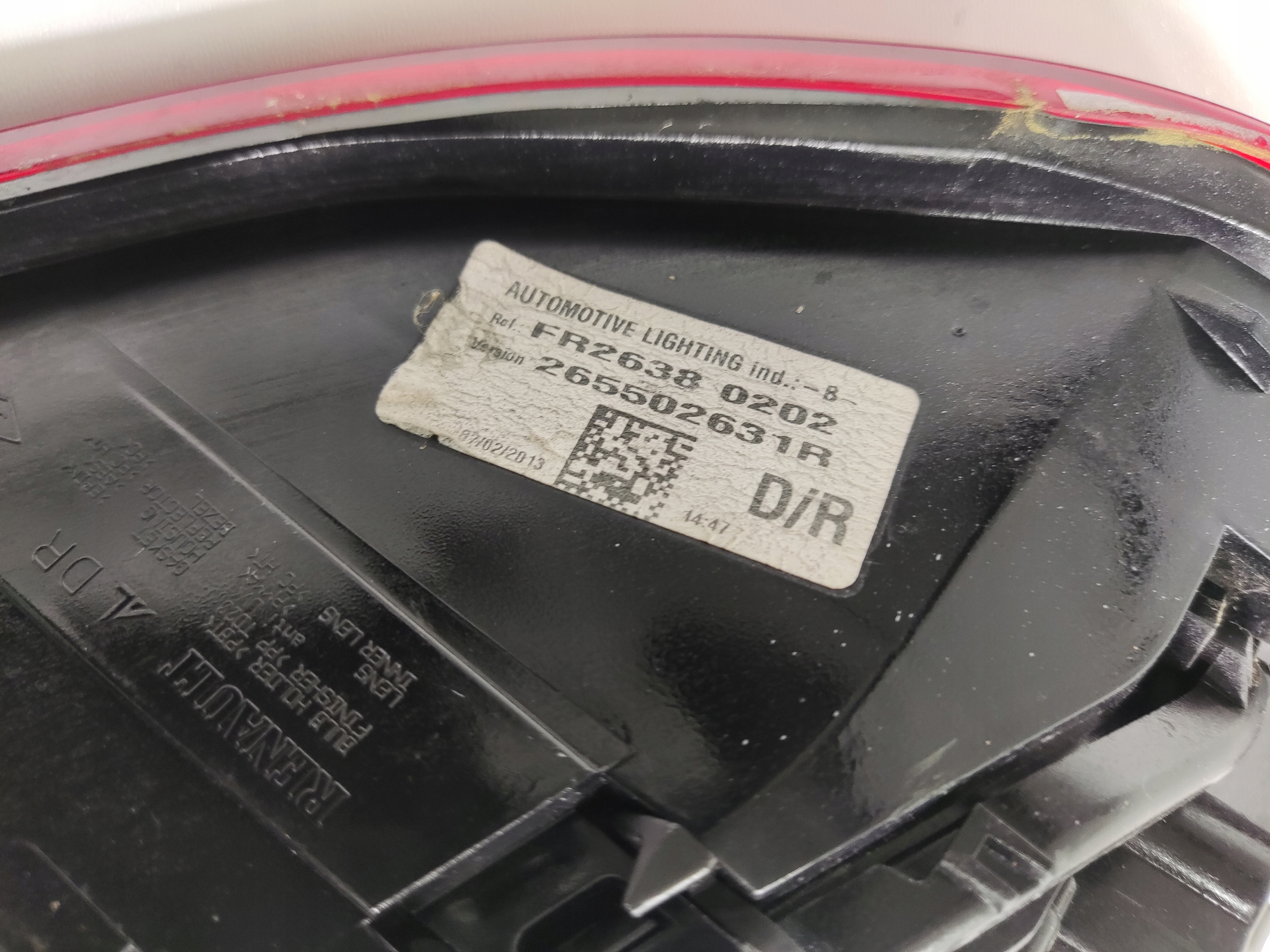 PRAVE ZADNE SVETLO RENAULT CLIO IV RS 265500631R 2016-19 LIFT