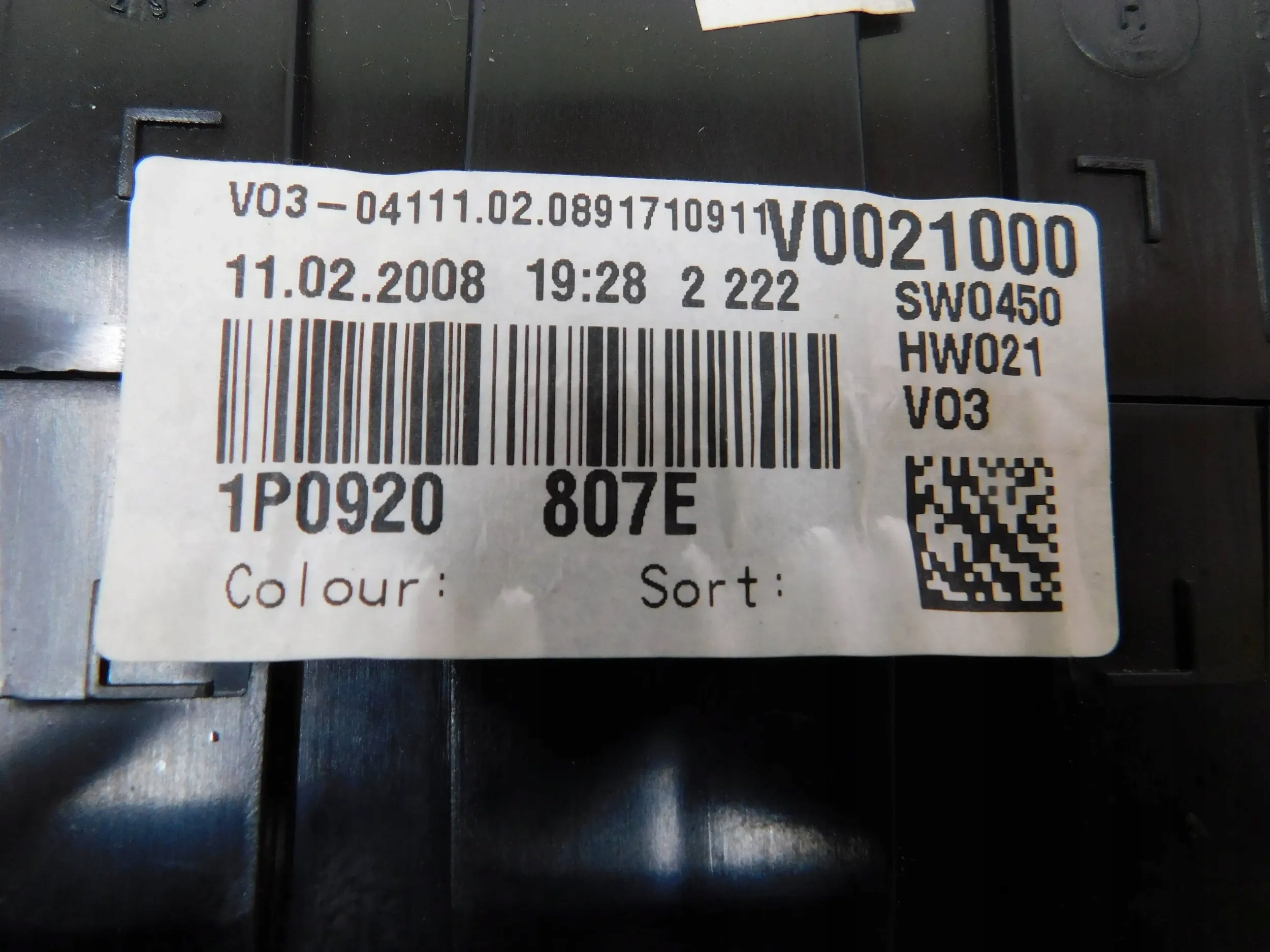 TACHOMETER BUDIKY SEAT LEON II 2 1.9 TDI 1P0920807E