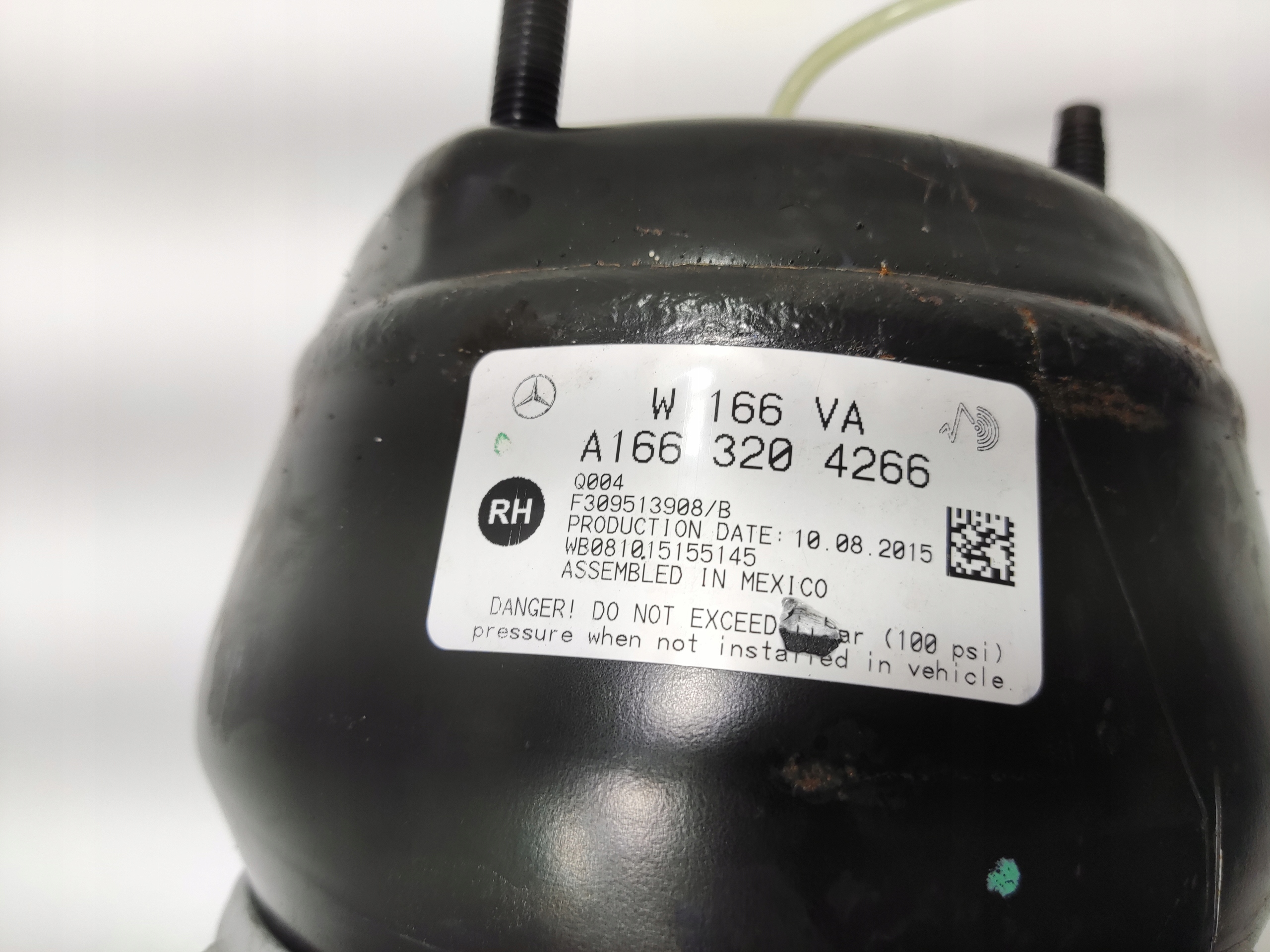 PRAVÝ PREDNÝ TLMIČ + OTOČ AIRMATIC MERCEDES GLE I W166 A1663204266