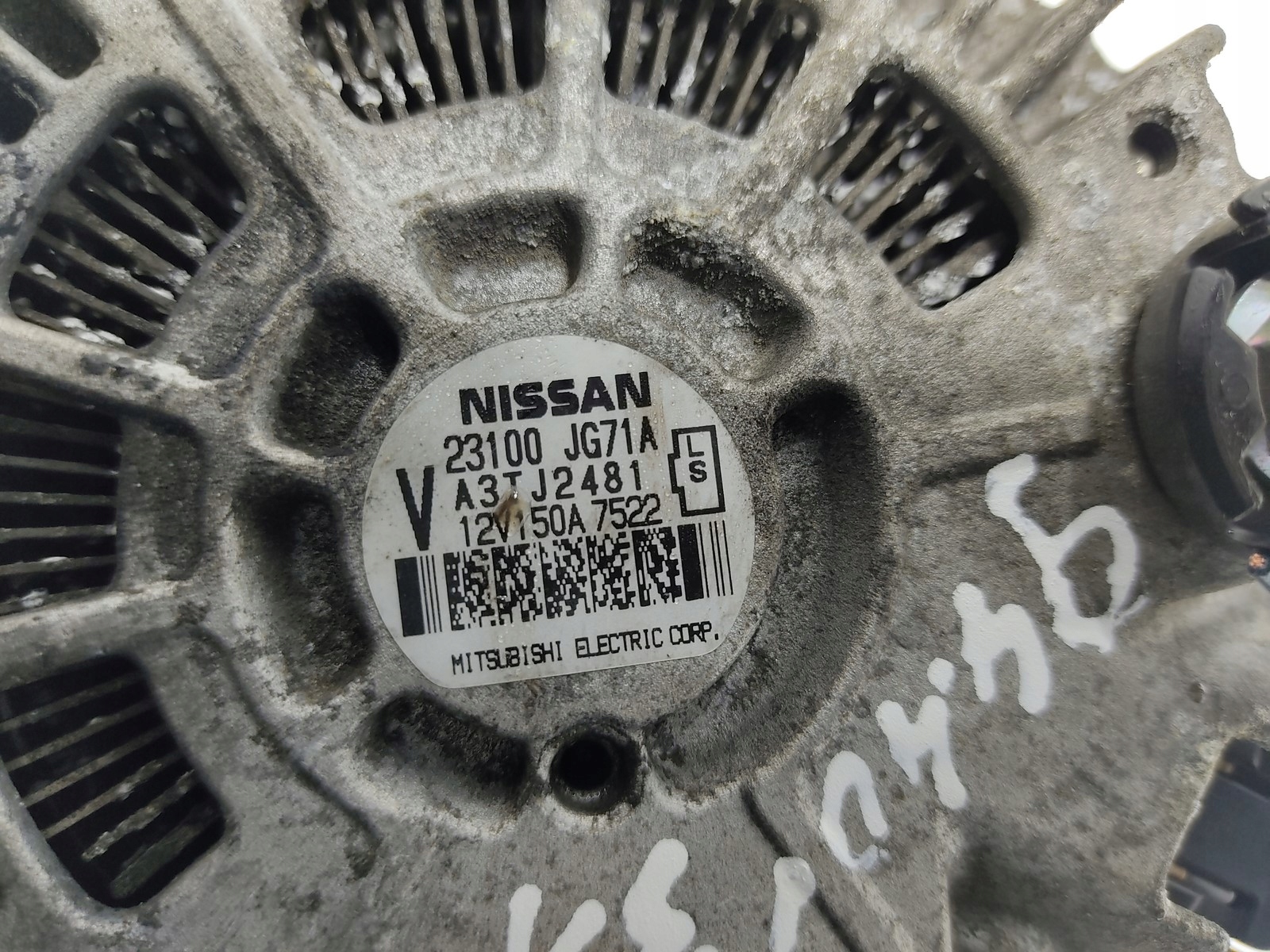 ALTERNÁTOR NISSAN X-TRAIL T31 2.0 DCI 23100JG71A A3TJ2481 2008-2013