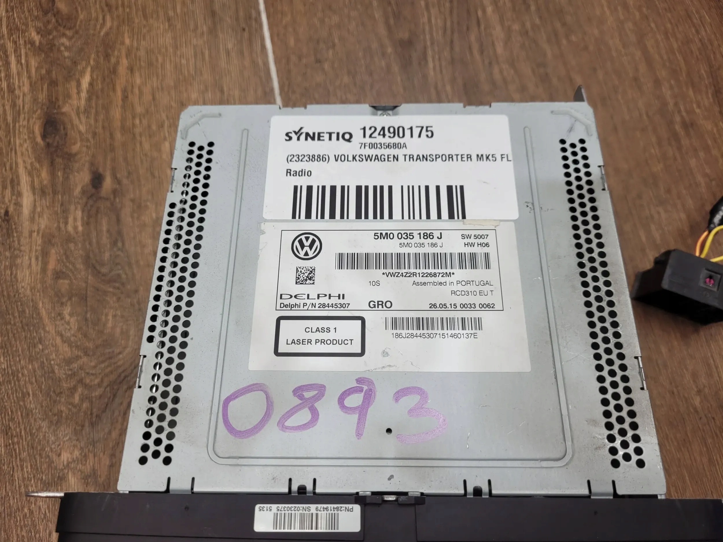 Volkswagen Tiguan GOLF PASSAT POLO 5M0035186J RADIO KOD
