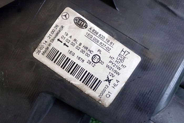 MERCEDES VITO 639 LIFT 10-14 PRAVE PREDNE SVETLO