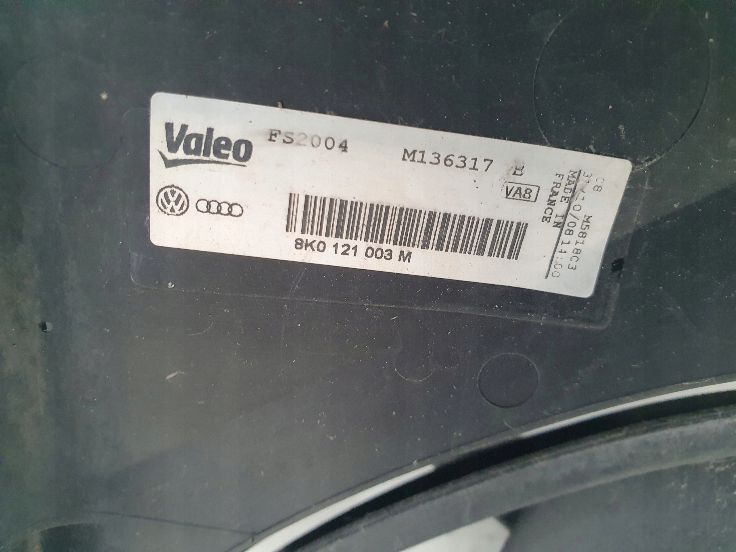 AUDI A4 B8 VENTILATOR 2.0 TDI 8k0121003M