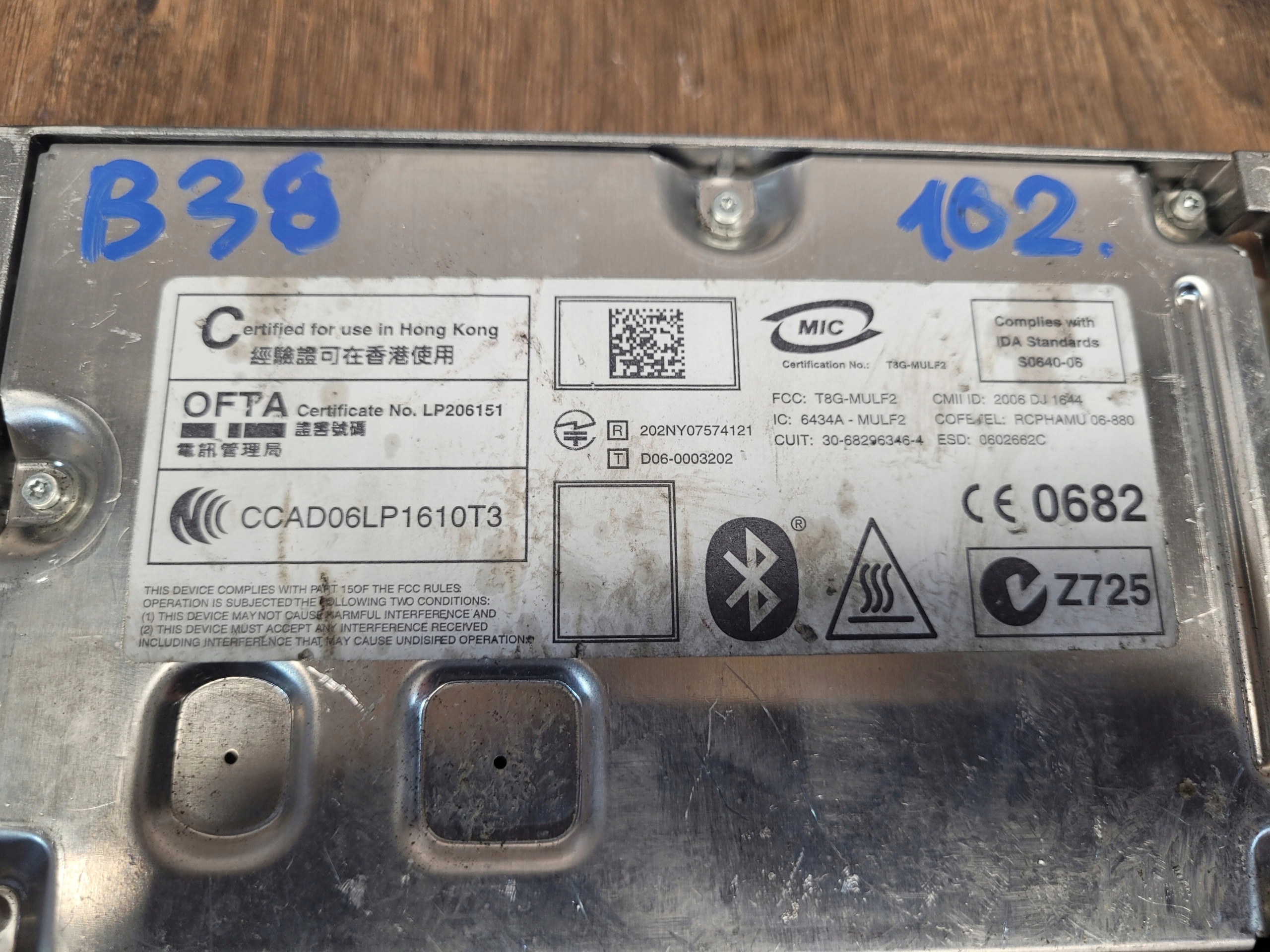 BMW E60 MINI MODUL RIADIACA JEDNOTKA BLUETOOHT MULF2 9181378