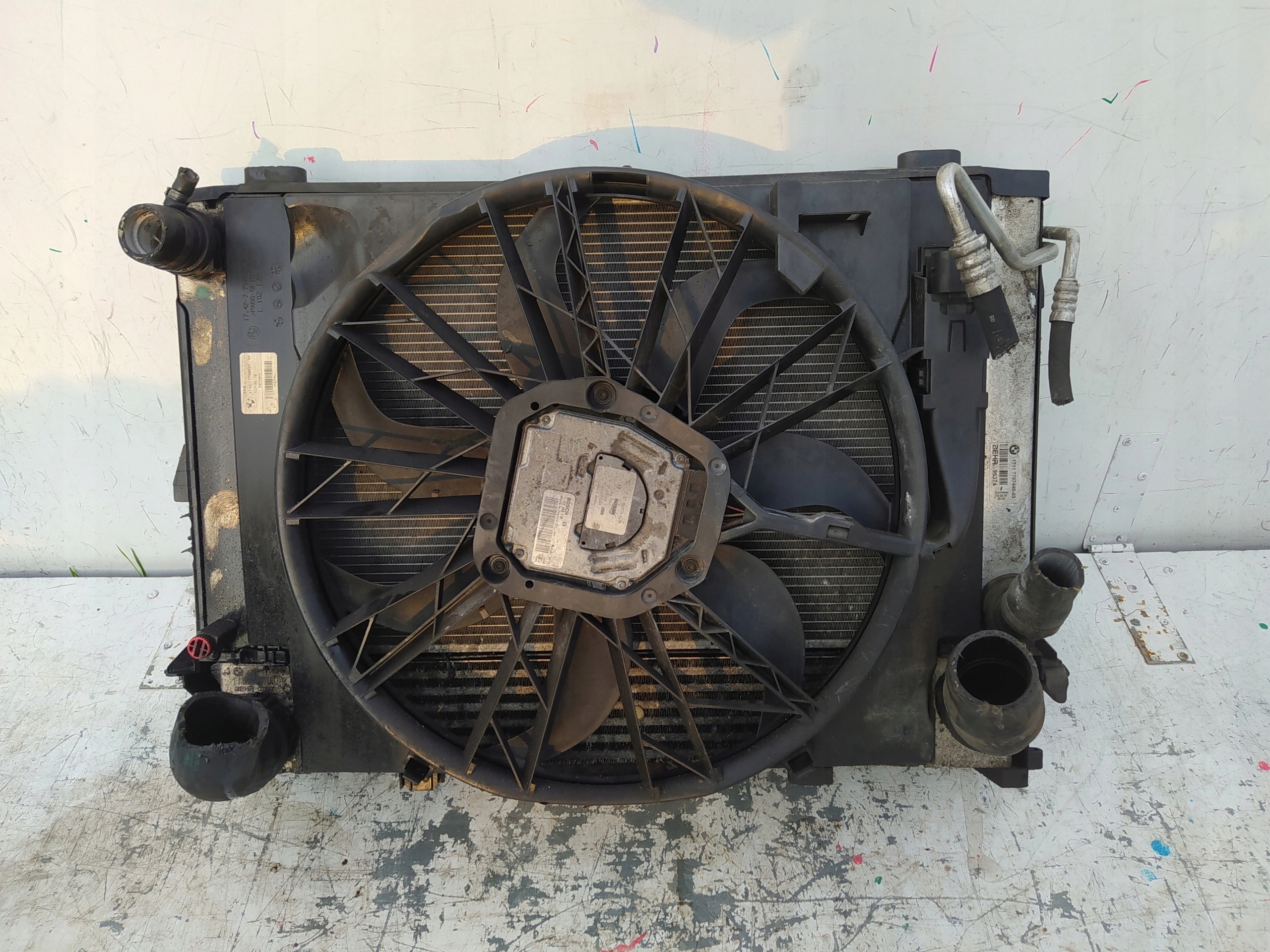 BMW 5 E60 3.0D VENTILATOR, CHLADIČE