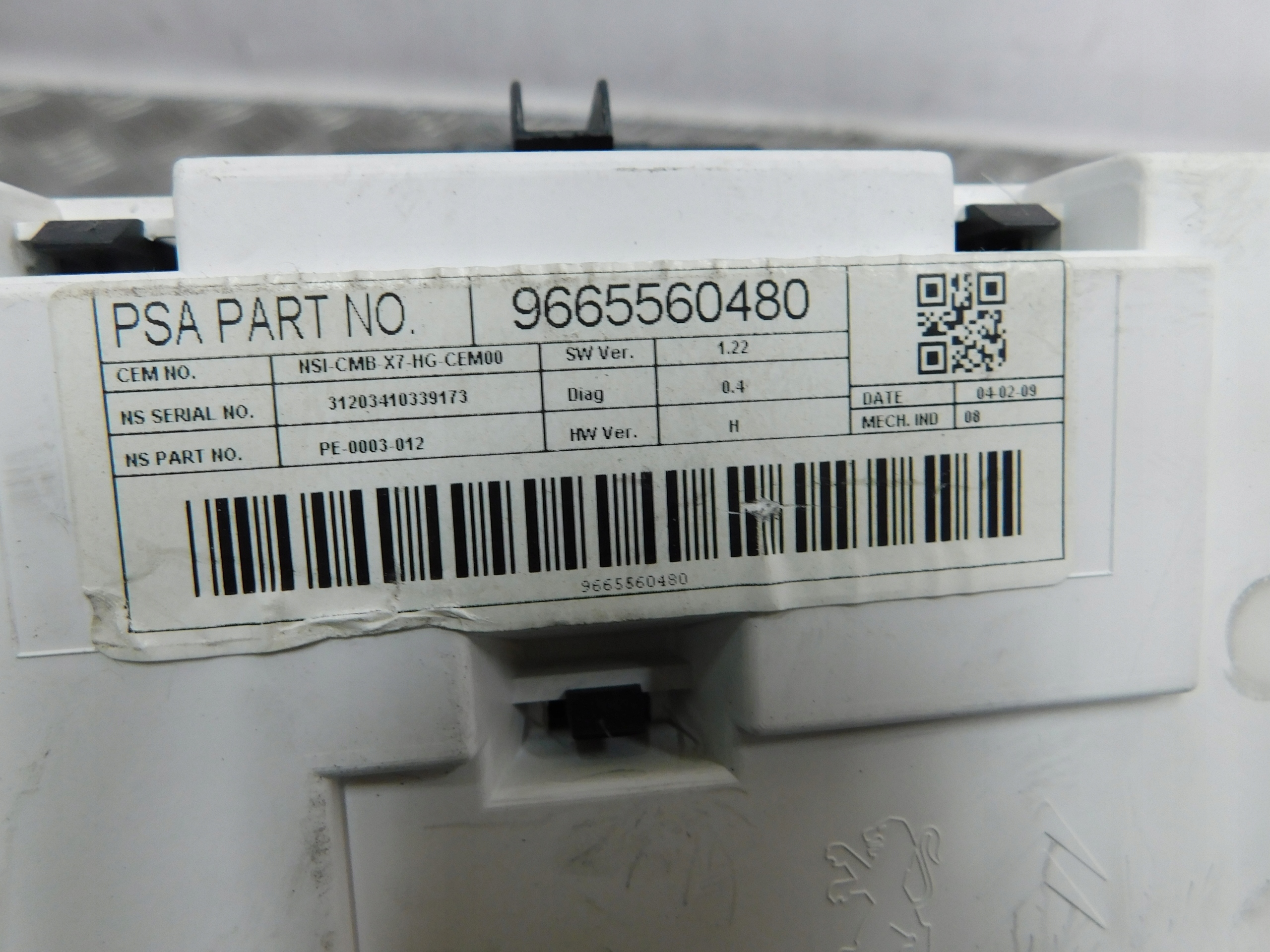 TACHOMETER BUDIKY CITROEN C5 III 2.0 HDI 9665560480